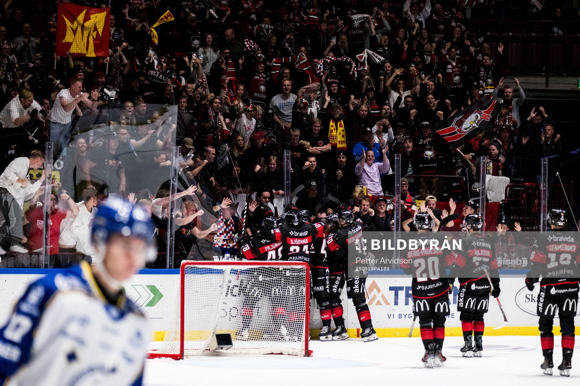 Malmö Redhawks Janne Kuokkanen jublar