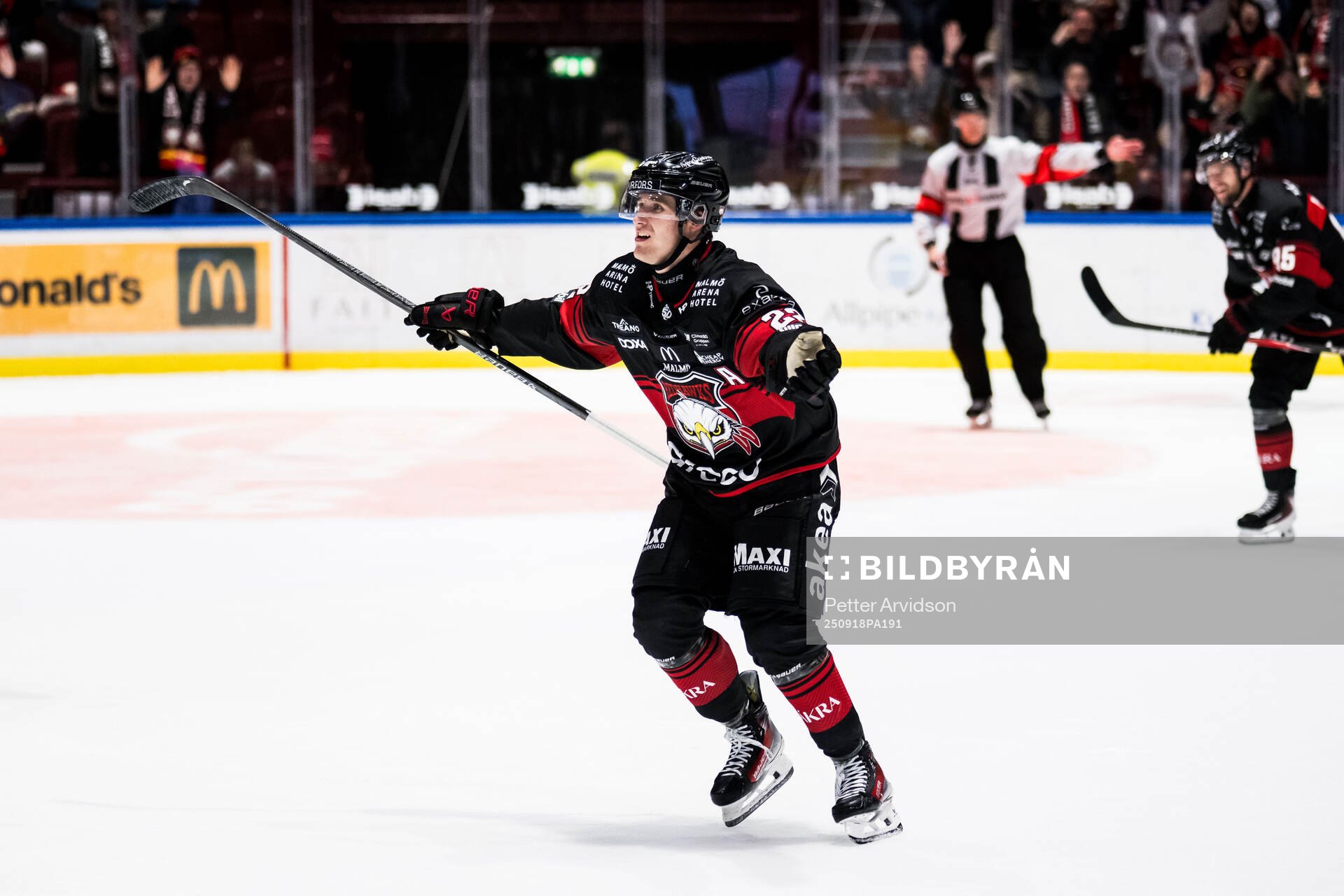 Malmö Redhawks Janne Kuokkanen jublar