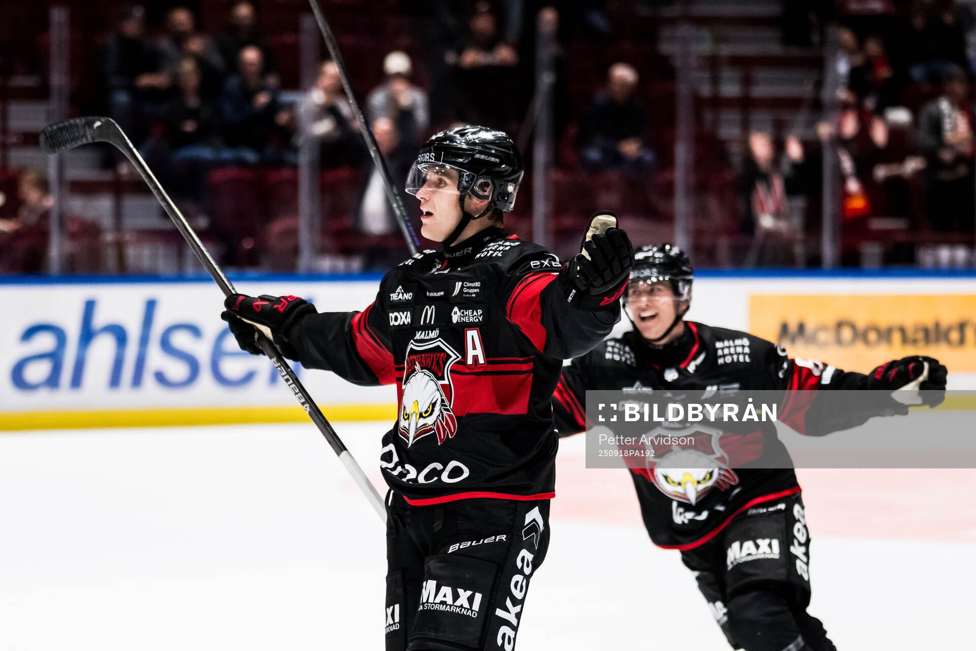 Malmö Redhawks Janne Kuokkanen jublar
