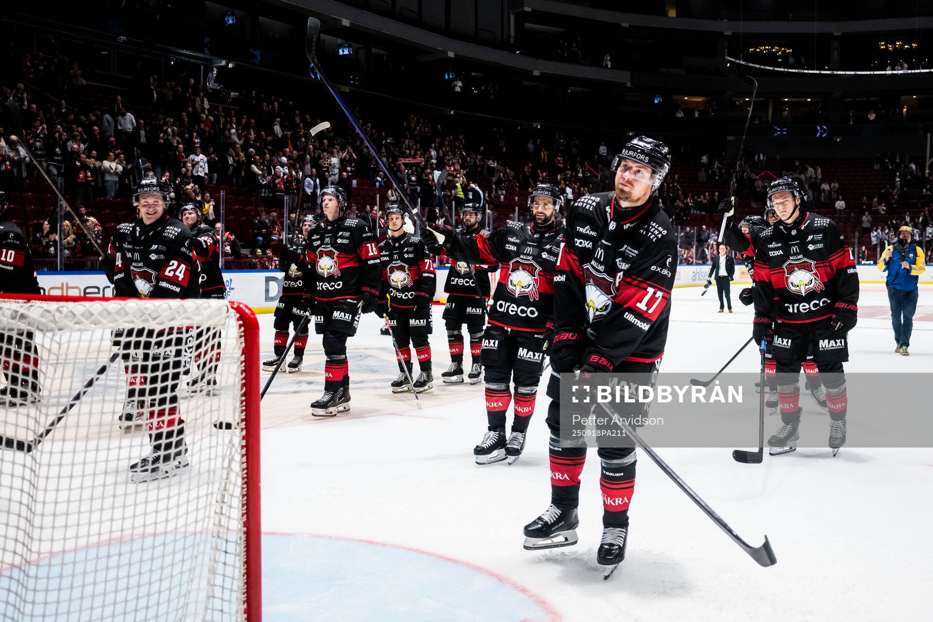 Malmö Redhawks Johan Ivarsson jublar