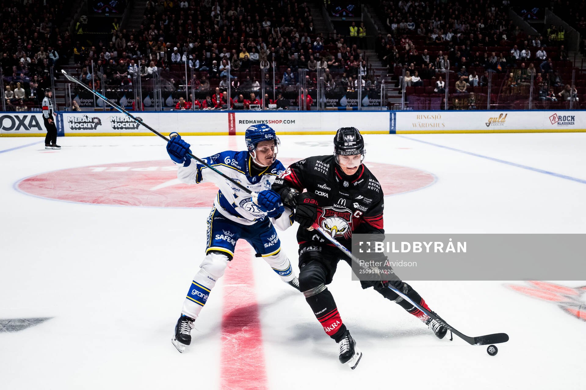 Leksands Anton Johansson och Malmö Redhawks Fredrik