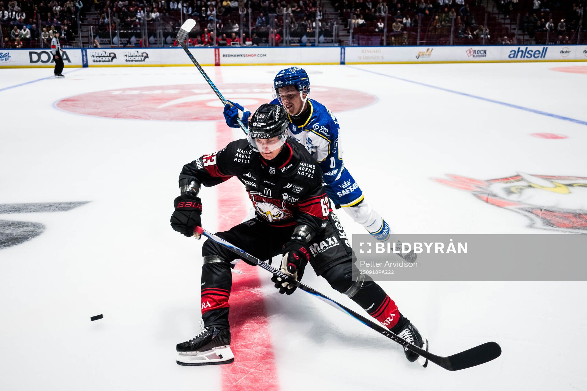 Malmö Redhawks Fredrik Händemark och Leksands Anton