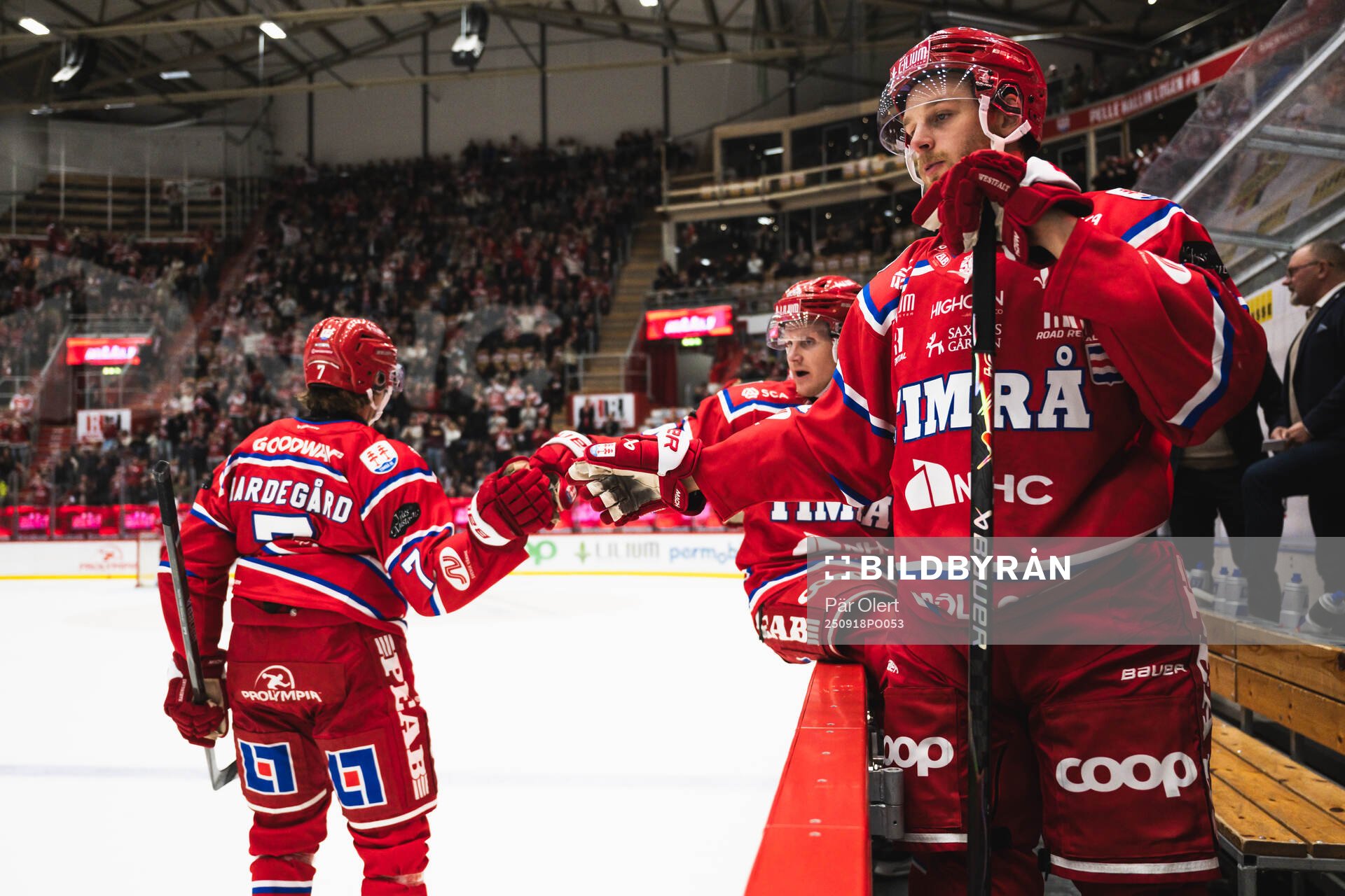 Timrås Marcus Hardegård jublar