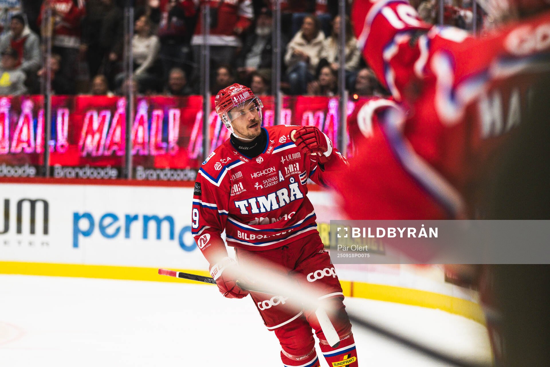 Timrås Didrik Strömberg jublar