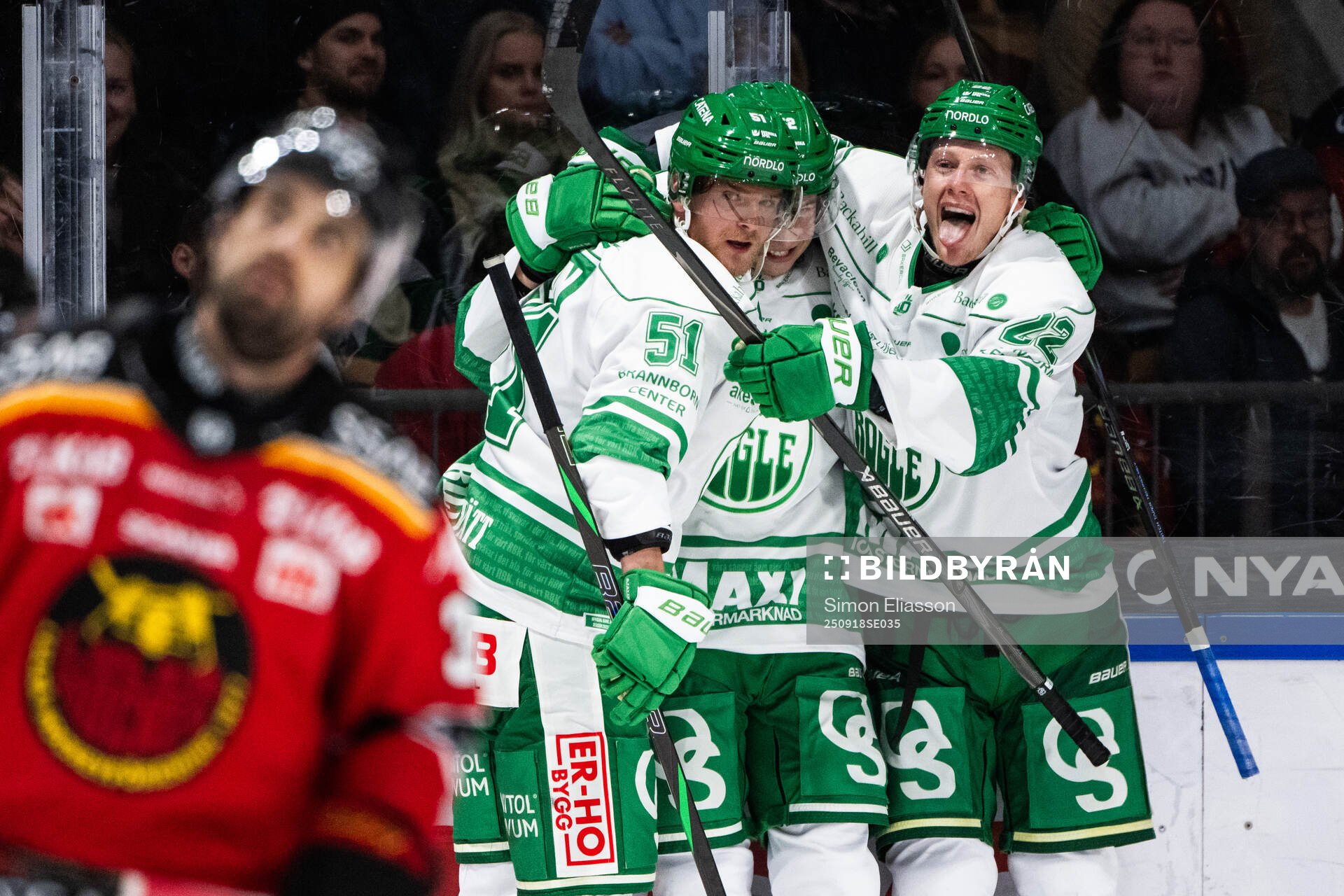 Rögles Calle Själin, Felix Nilsson och Fredrik Olofsson