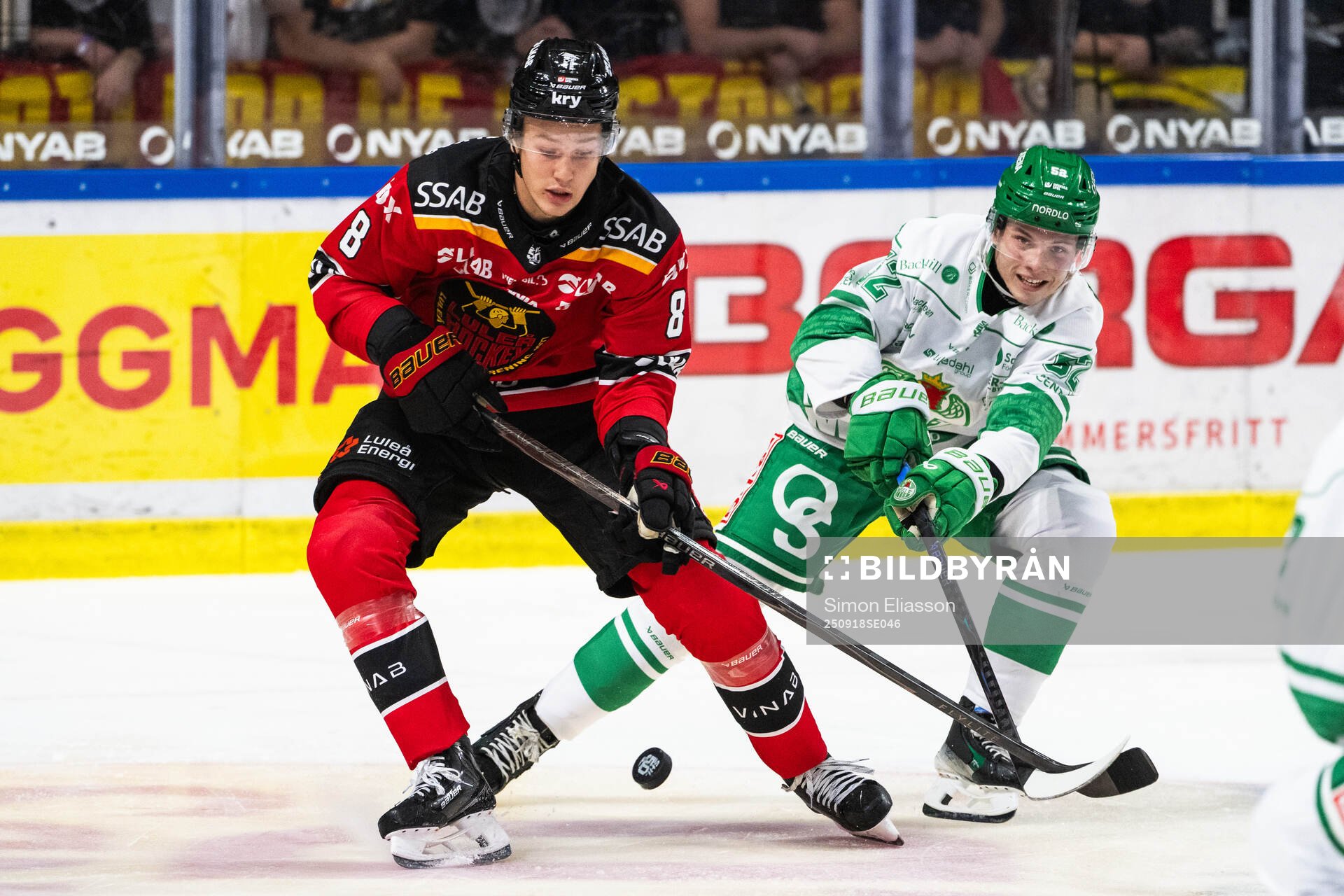 Luleås William Håkansson och Rögles Felix Nilsson