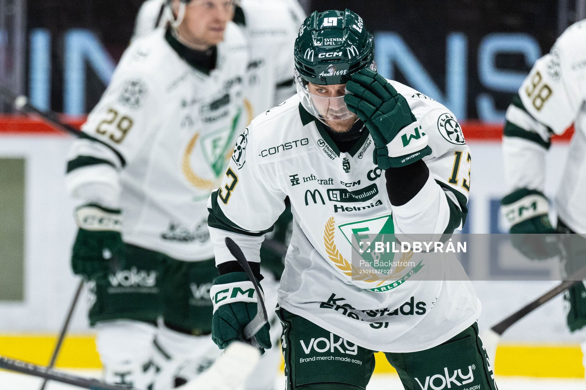 Färjestads Joel Kellman jublar