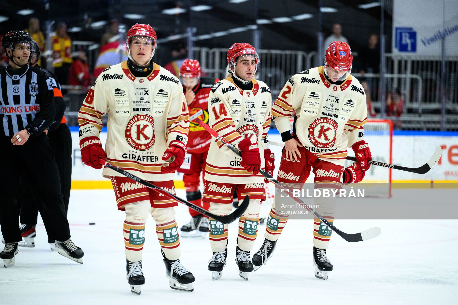 Kalmars Eddie Levin, George Diaco och Gustaf Westlund