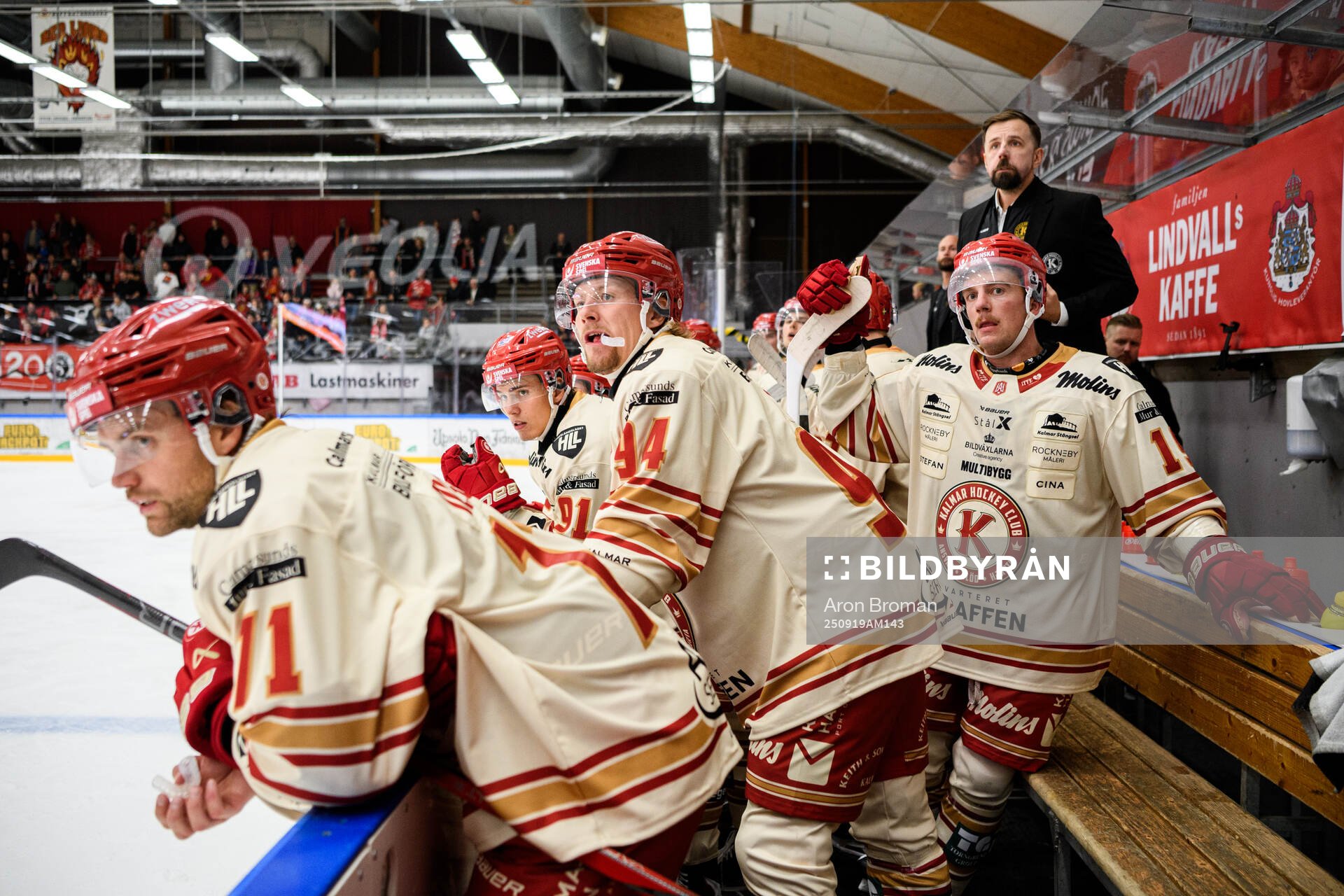 Kalmars Gabriel Olsson, Arvid Westlin, Albin Storm, Andrew