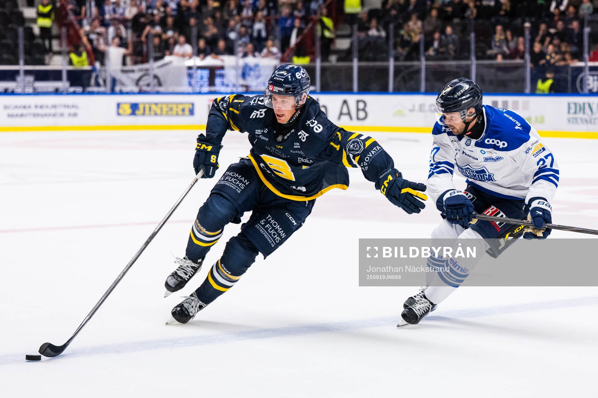 Södertäljes Carter Ashton och Karlskogas Tobias Sjökvist