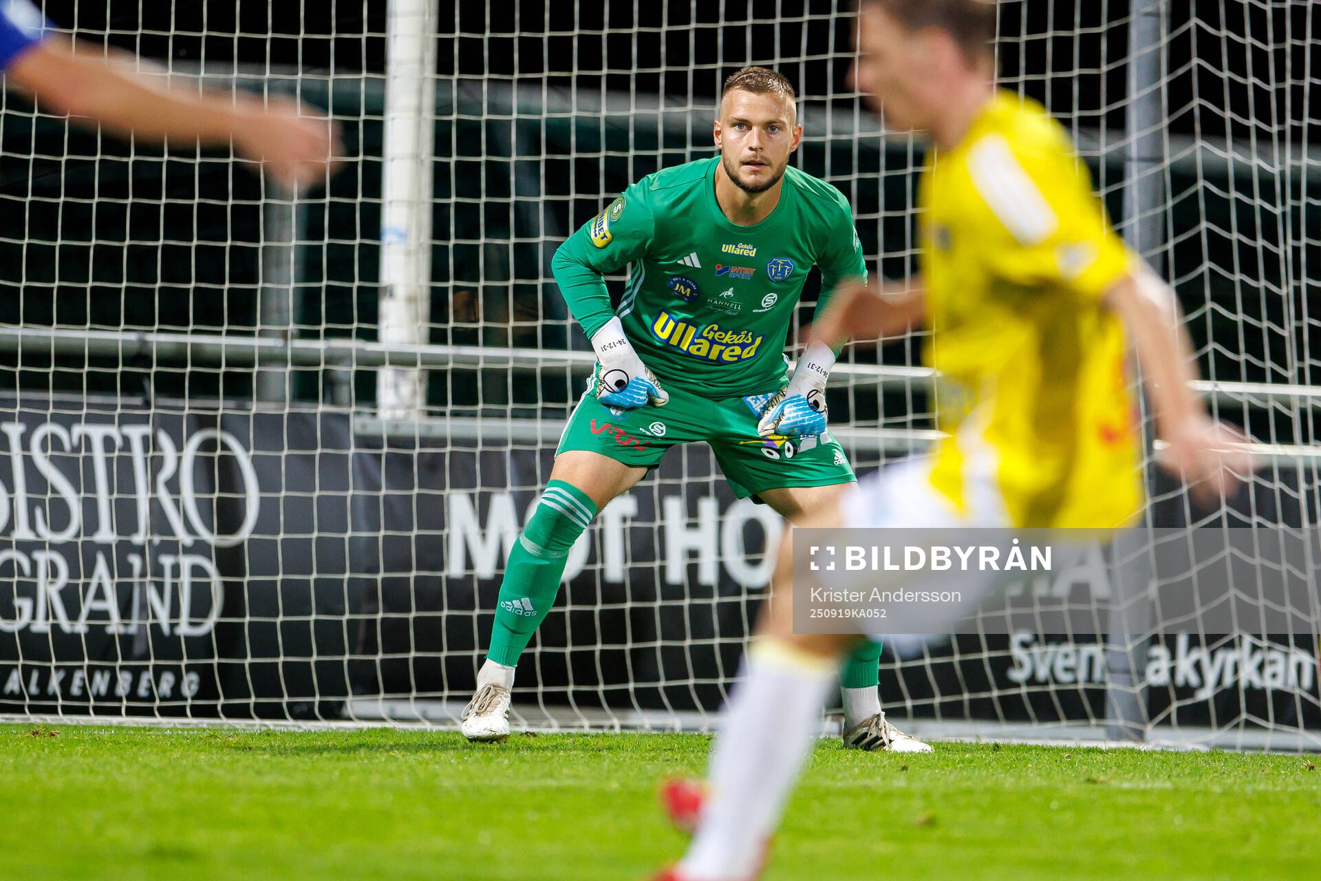 Falkenbergs målvakt Anton Andersson