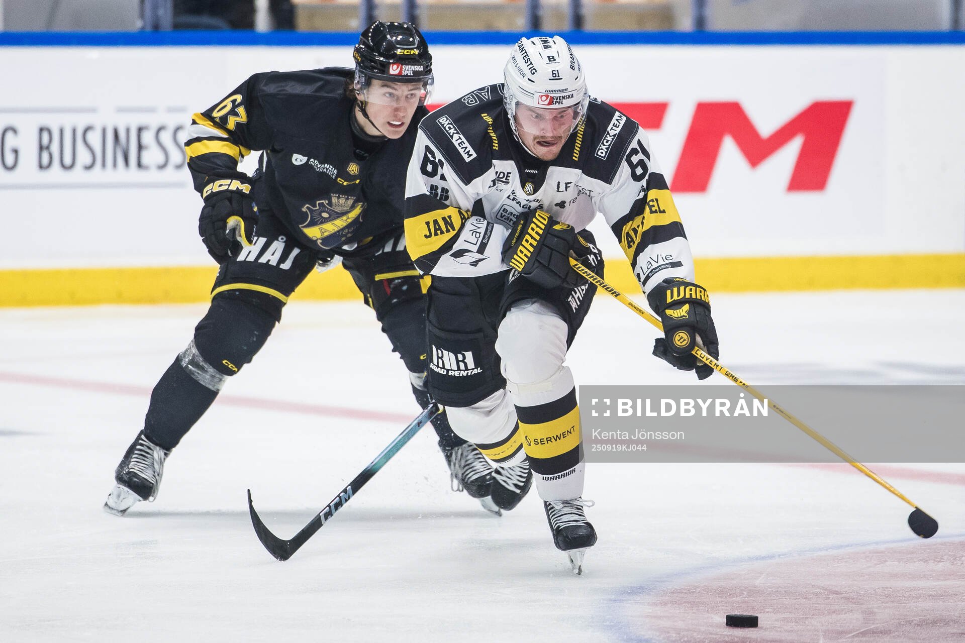 Västerås Malte Sjögren och AIKs Sid Boije
