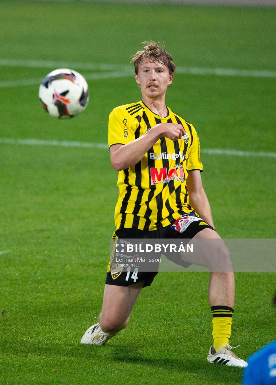 IFK Hässleholms Hugo Arvidsson i matchen i div. 2 mellan