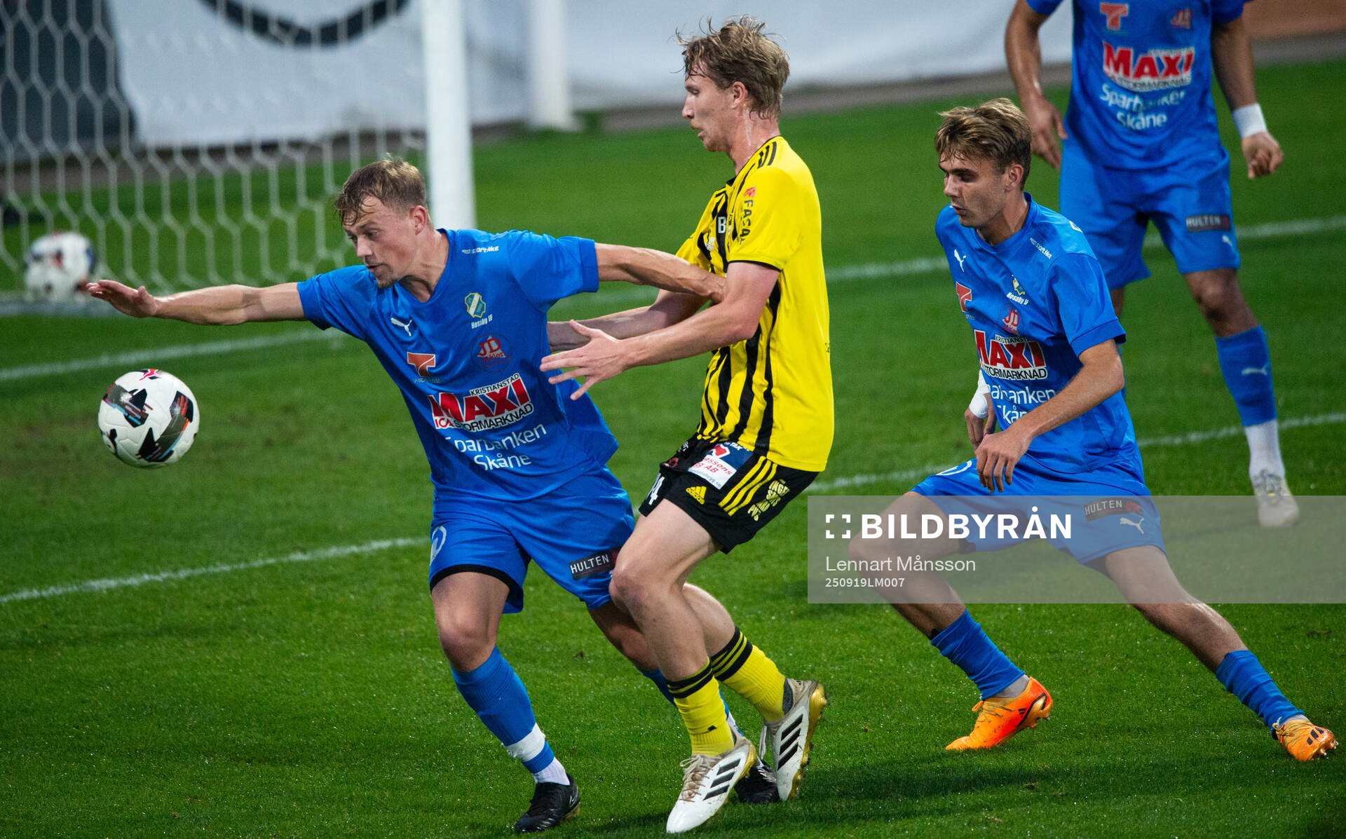 IFK Hässleholms Hugo Arvidsson i matchen i div. 2 mellan