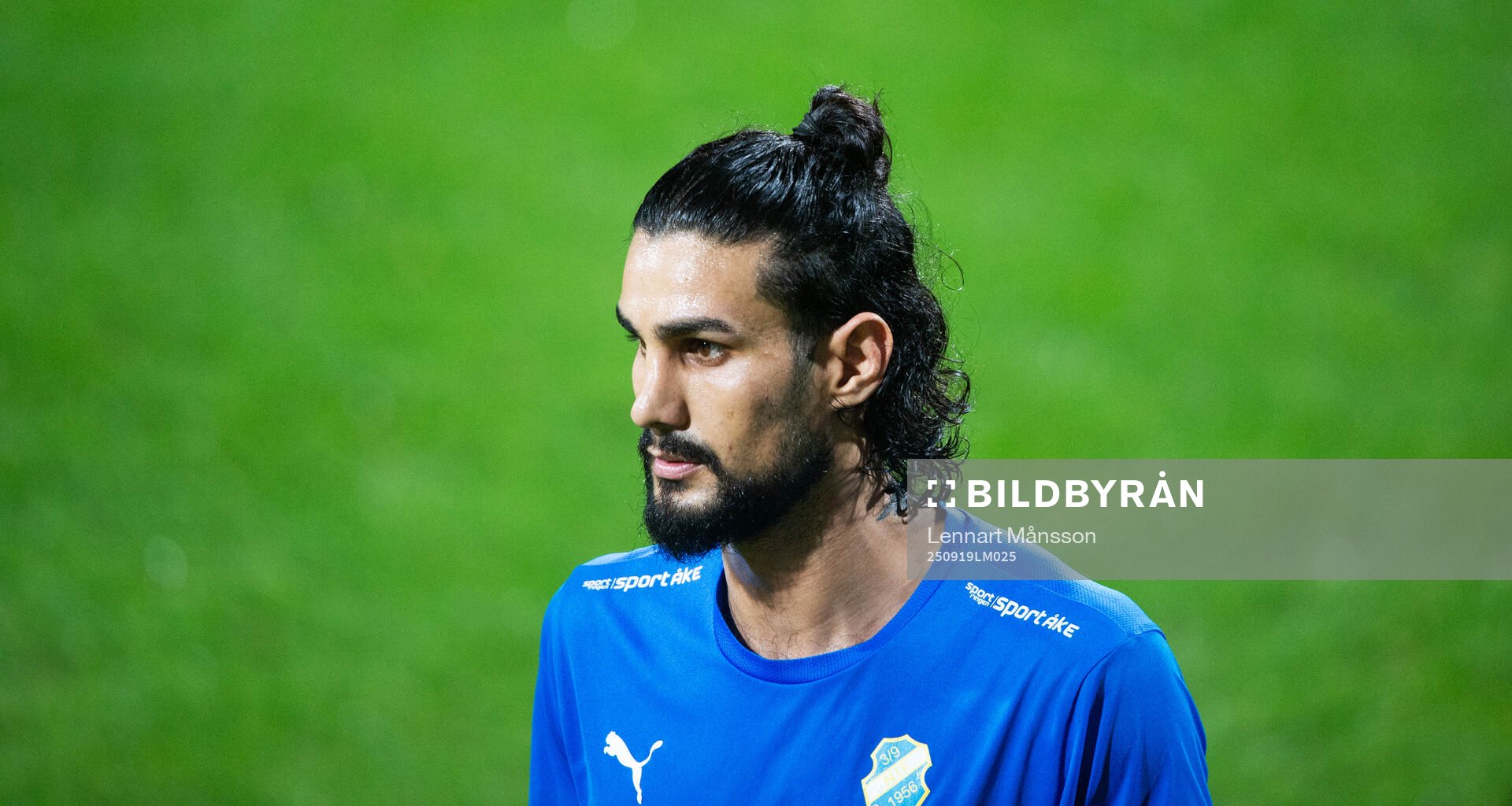 Nosabys Amir Naji i matchen i div. 2 mellan Nosaby IF och