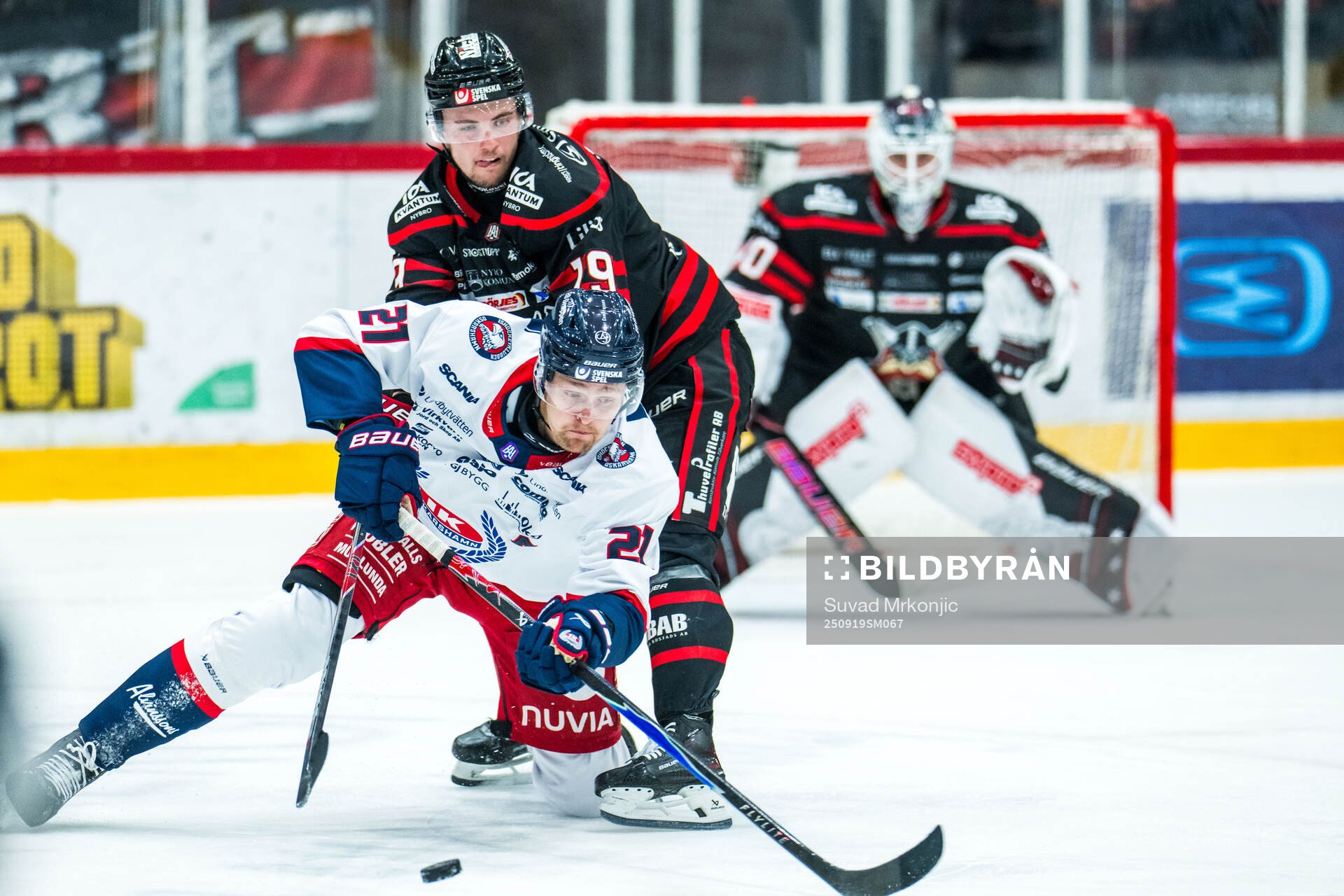 Nybros Elias Stenman och Oskarshamns Hampus Karlsson