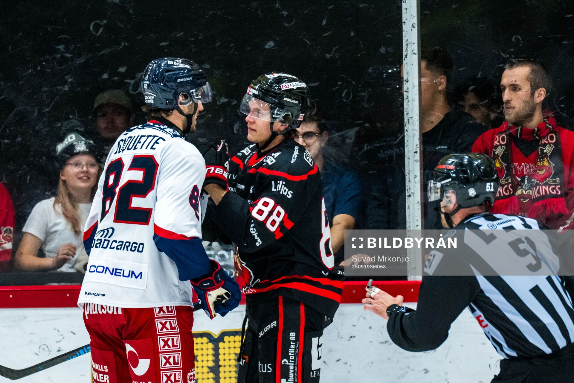 Oskarshamns Marc-Olivier Duquette och Nybros Tim Lindfors