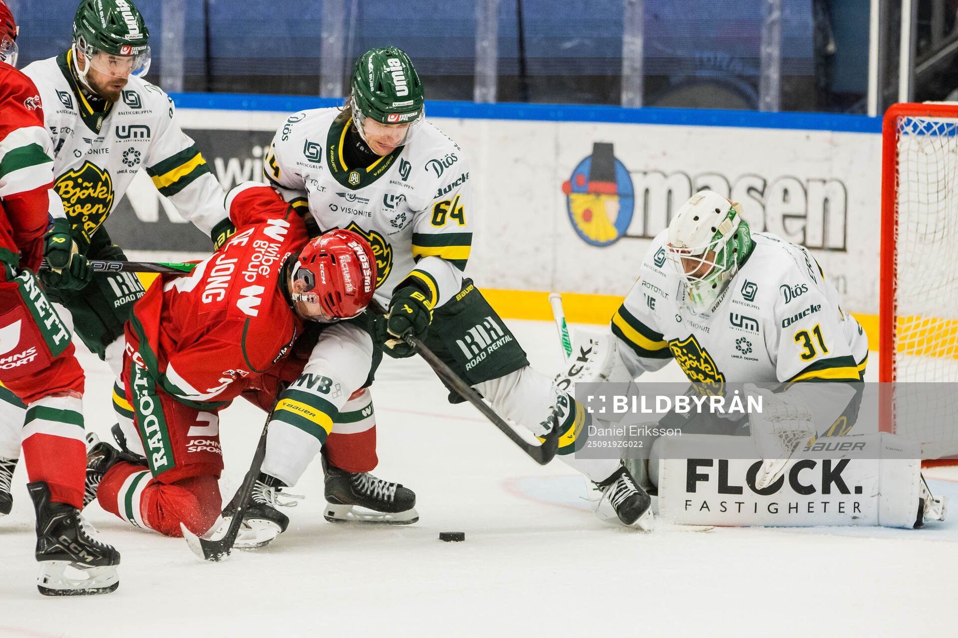 Moras Ethan De Jong och Björklövens Anton Malmström och
