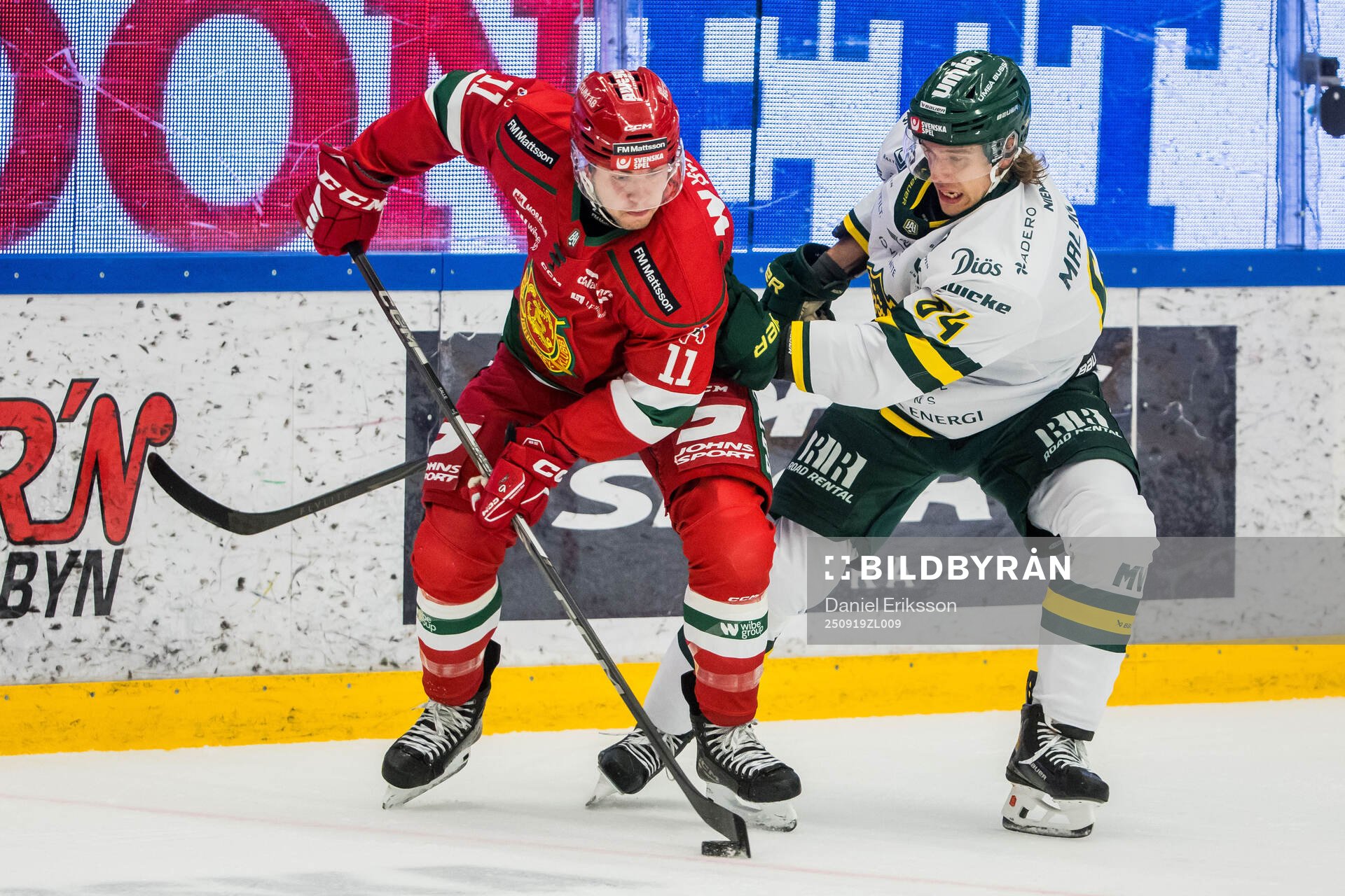 Moras Gustav Salmi-Lilja och Björklövens Anton Malmström