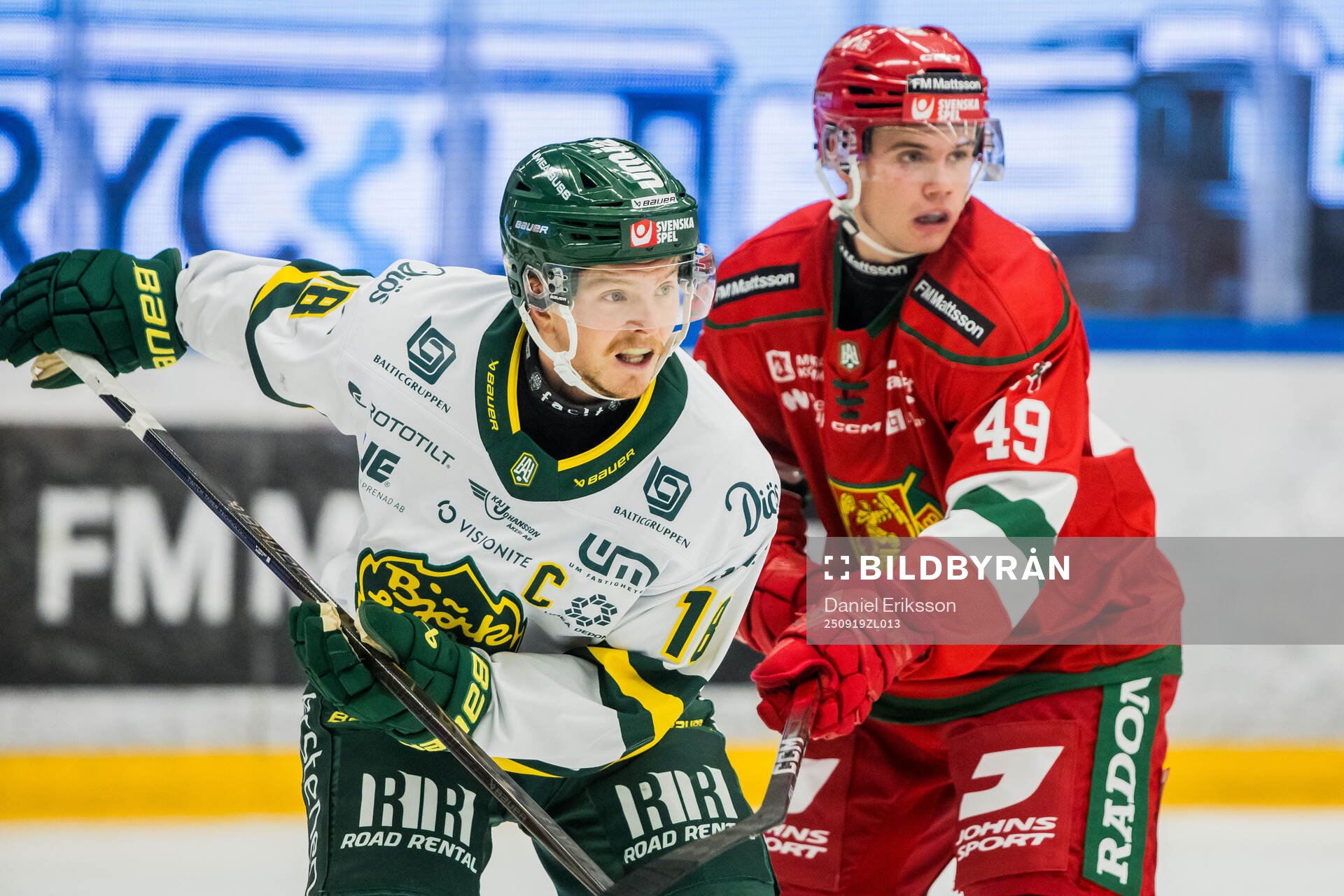 Björklövens Axel Ottosson och Moras Joel Olerot