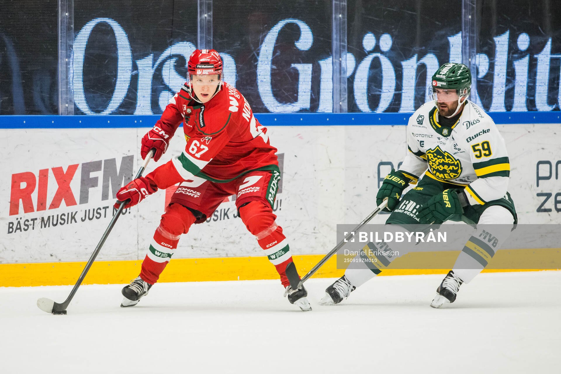 Moras Jesper Norbäck och Björklövens Theoklis