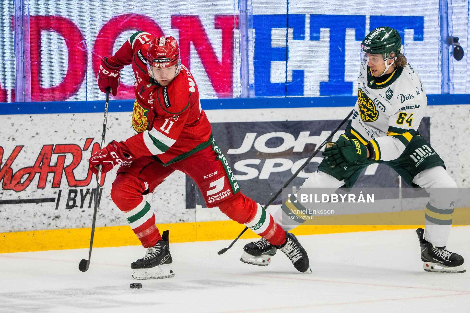 Moras Gustav Salmi-Lilja och Björklövens Anton Malmström