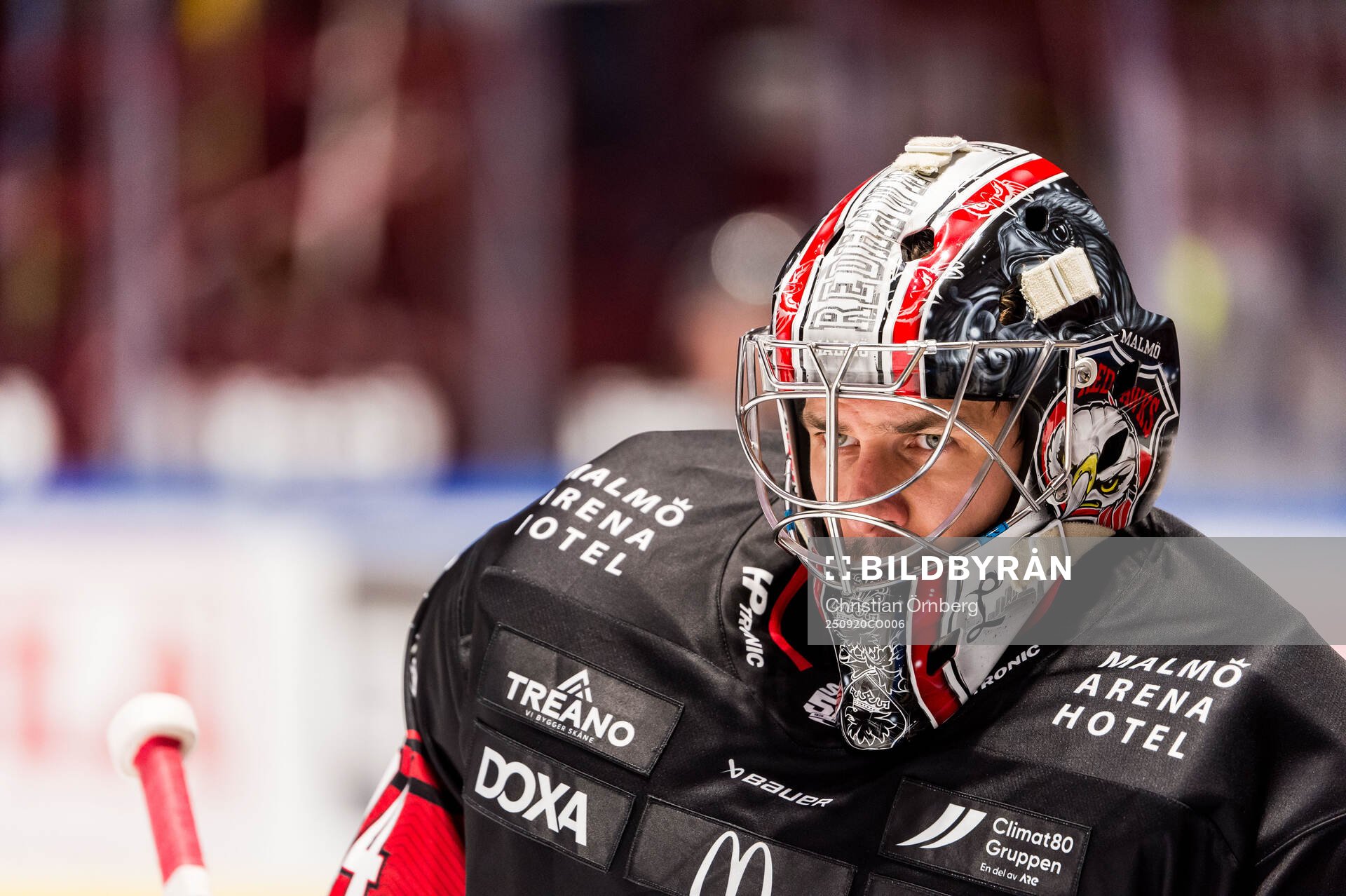 Malmö Redhawks målvakt Marek Langhamer