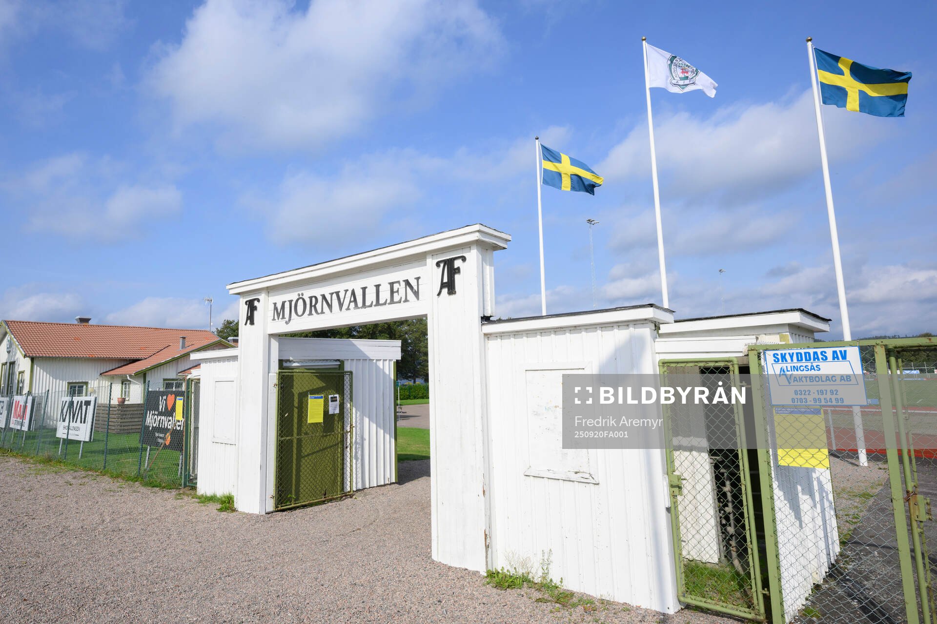 Vybild över Mjörnvallen