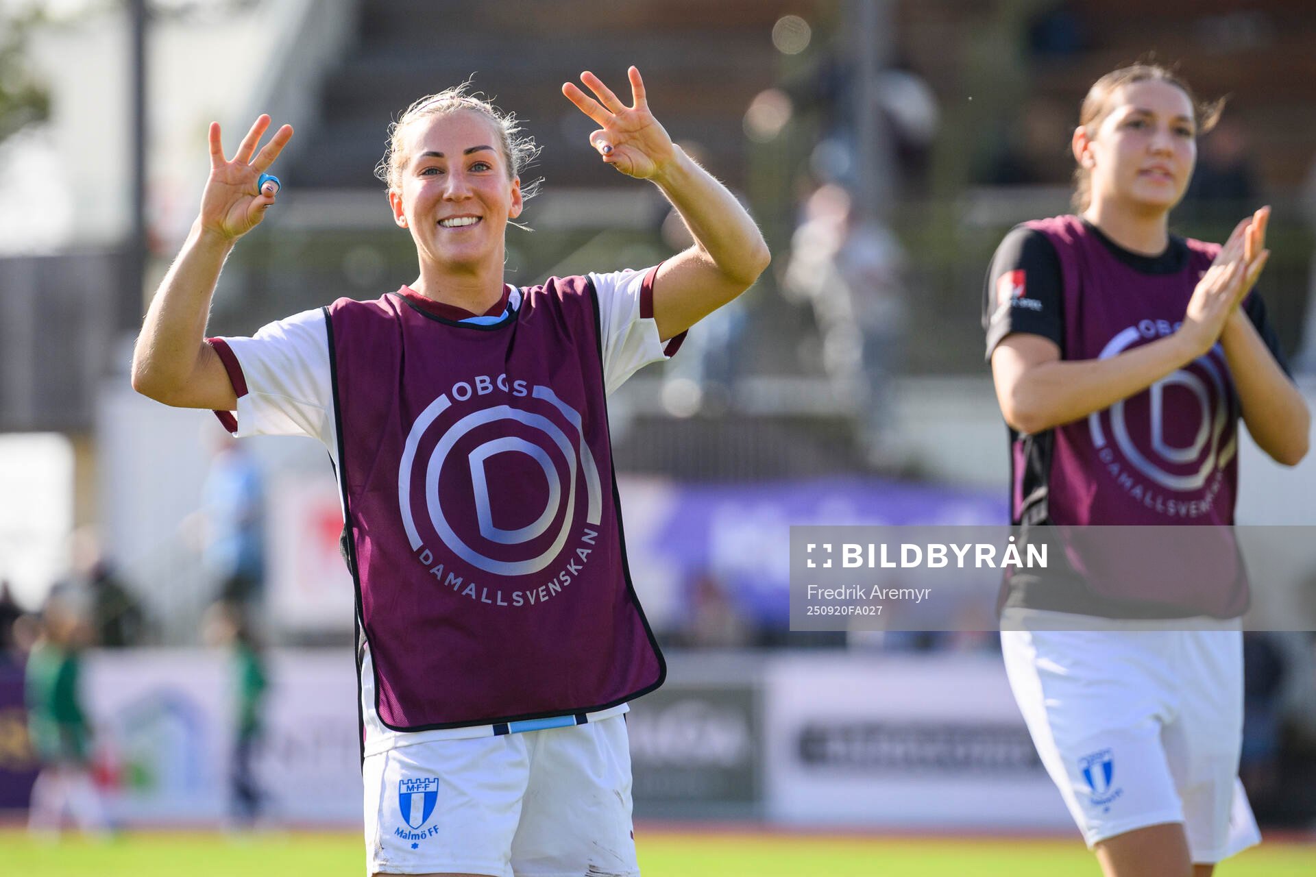 Malmö FFs Mia Persson jublar