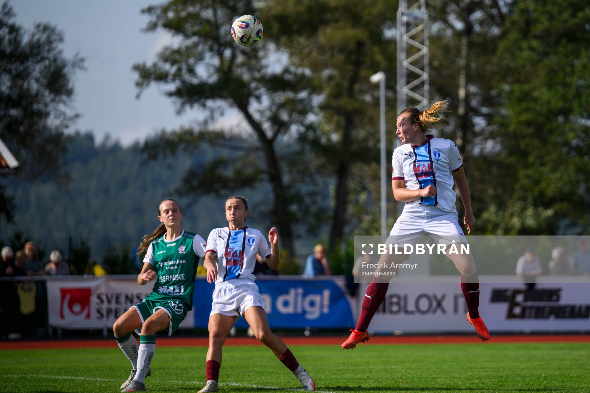 Malmö FFs Sara Kanutte Sørensen Fornes nickar mål