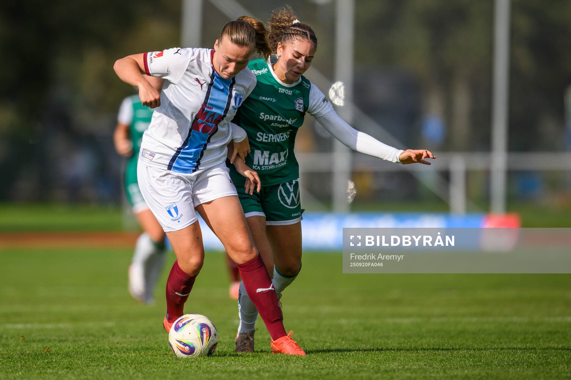 Malmö FFs Sara Kanutte Sørensen Fornes och Alingsås