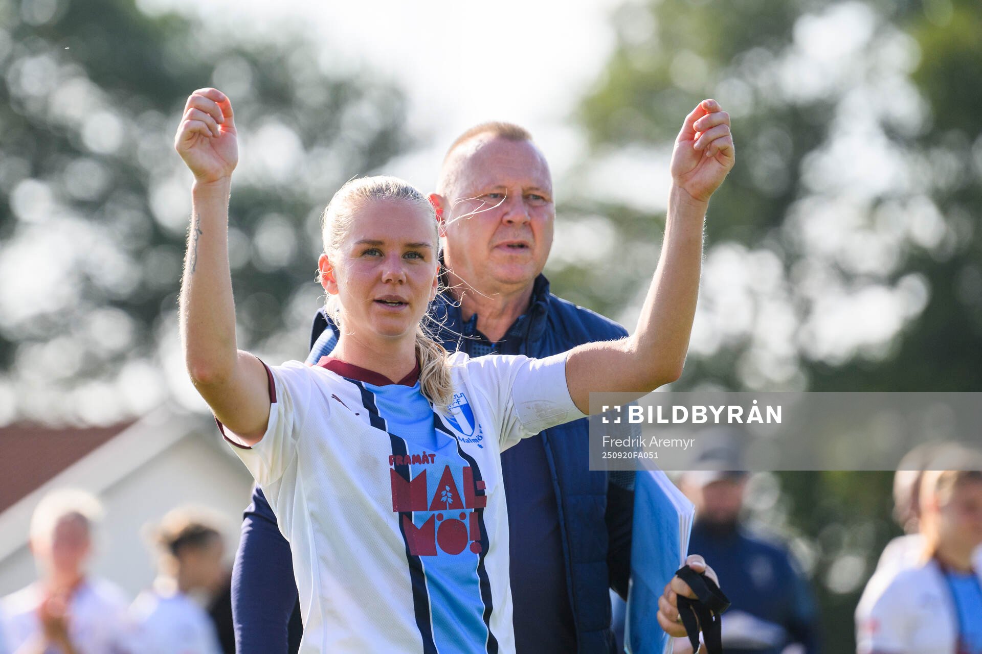Malmö FFs Nellie Lilja jublar
