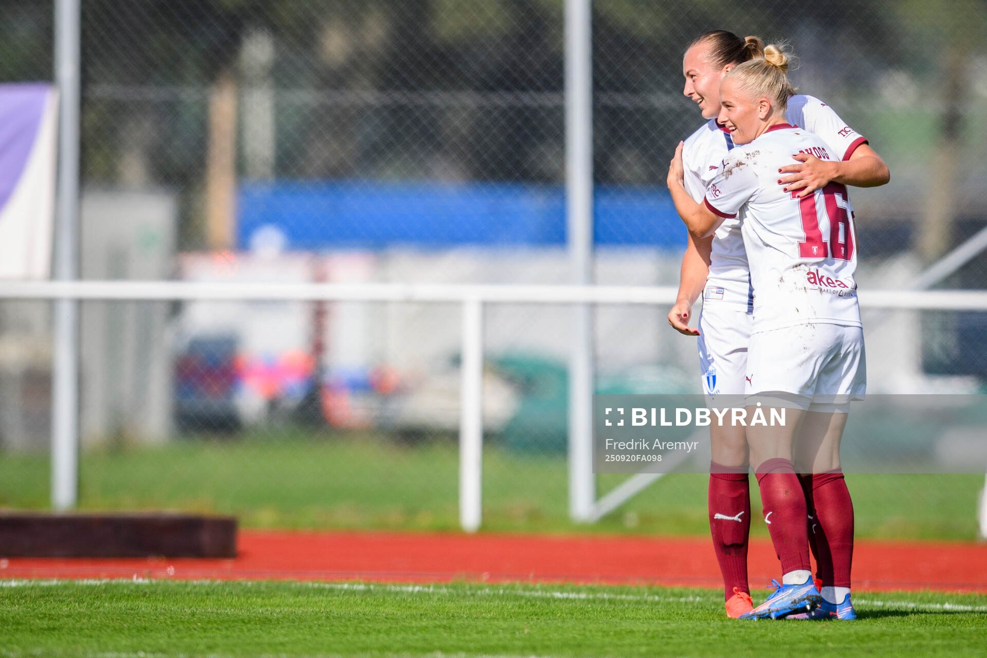 Malmö FFs målskytt Sara Kanutte Sørensen Fornes och Tuva