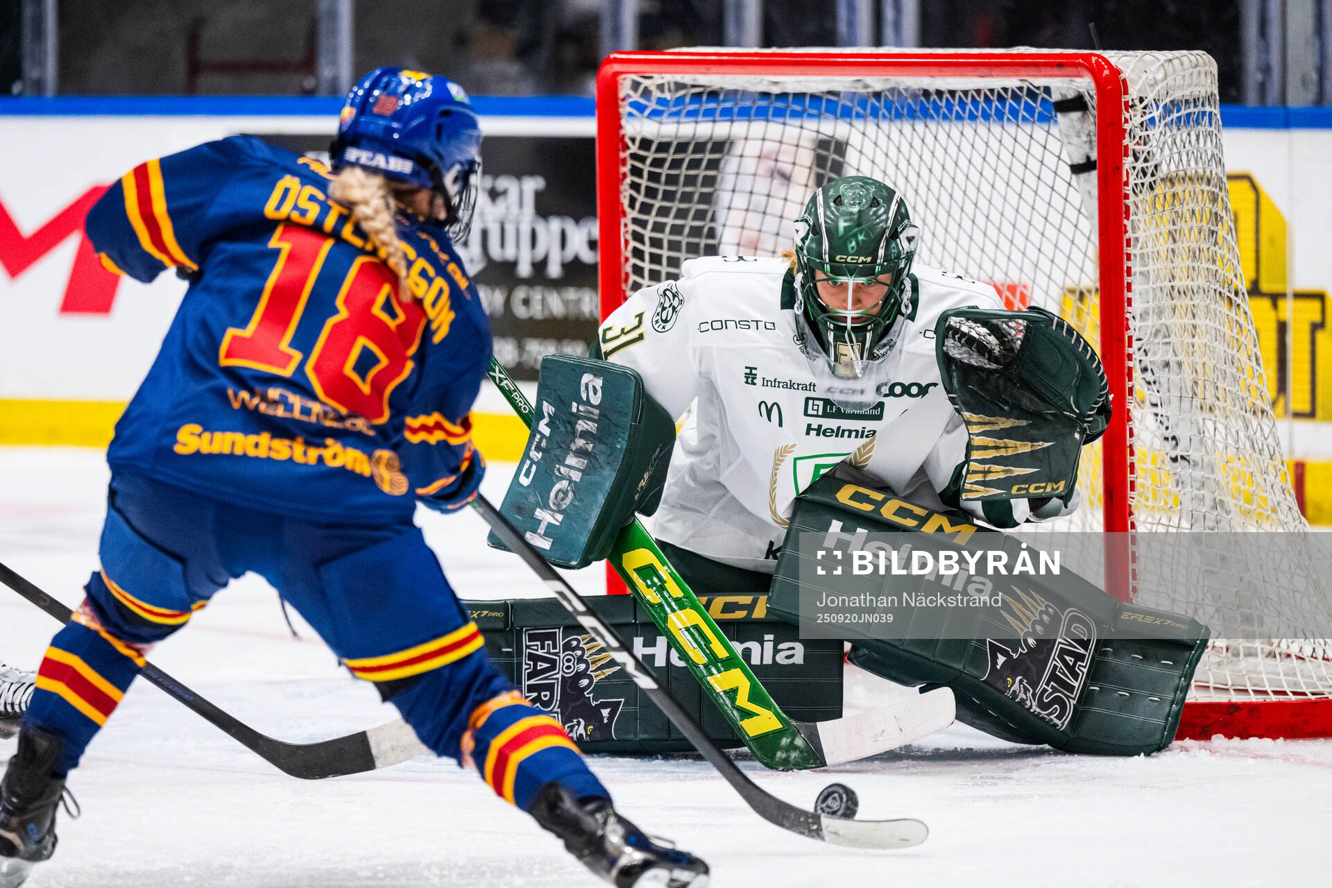 Färjestads målvakt Ida Boman