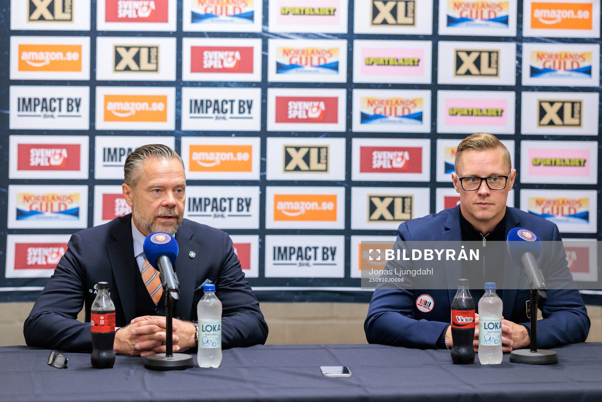 Växjös assisterande tränare Fredrik Hellgren och