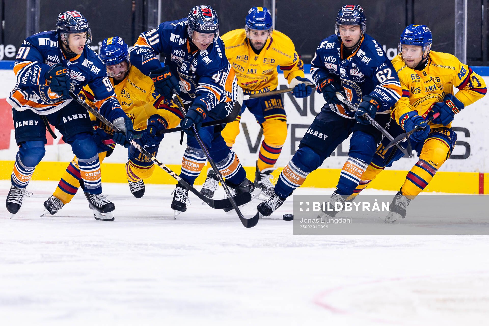 Växjös Felix Robert, Dennis Rasmussen och Manuel Ågren