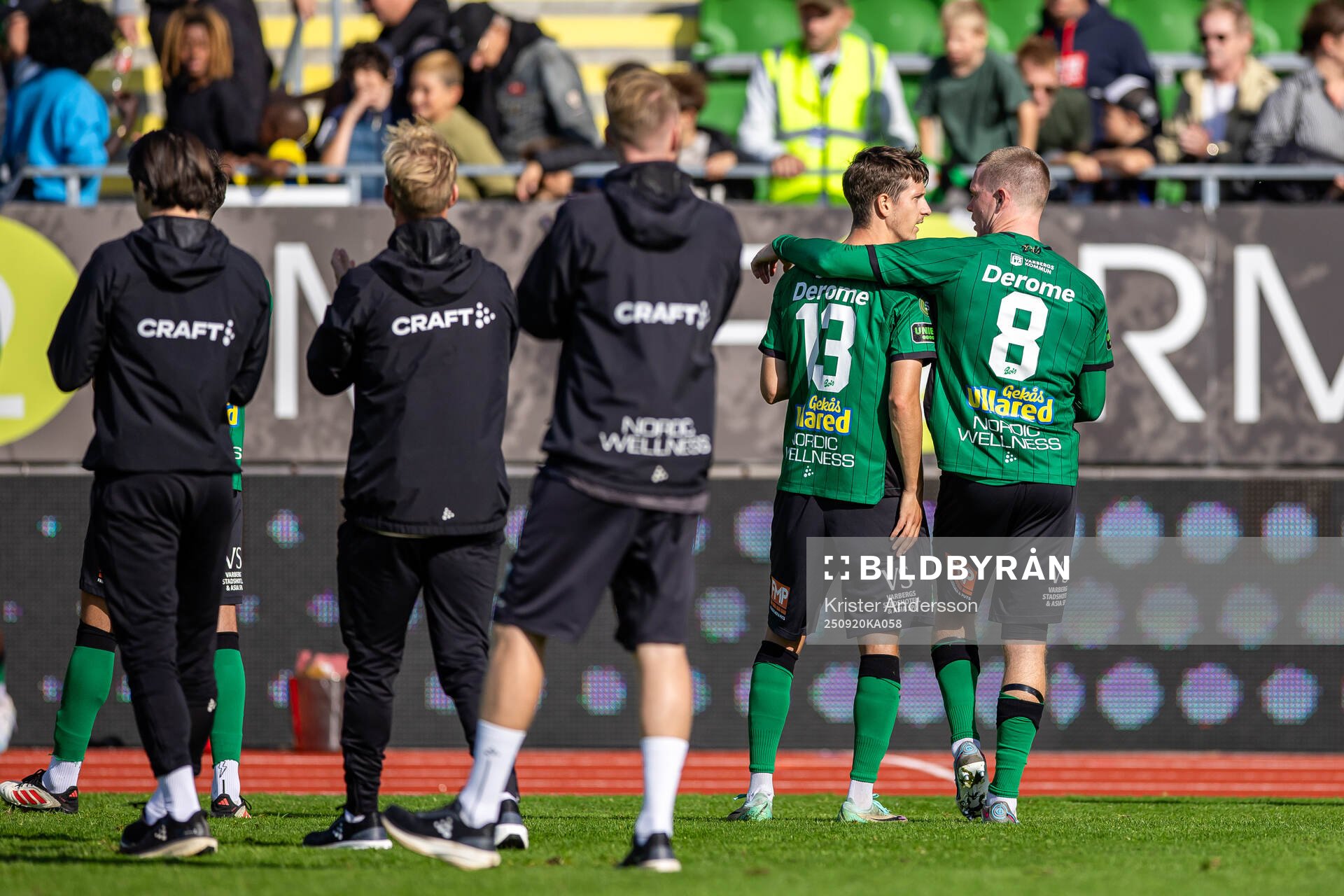 Varbergs Olle Edlund och Anton Liljenbäck jublar