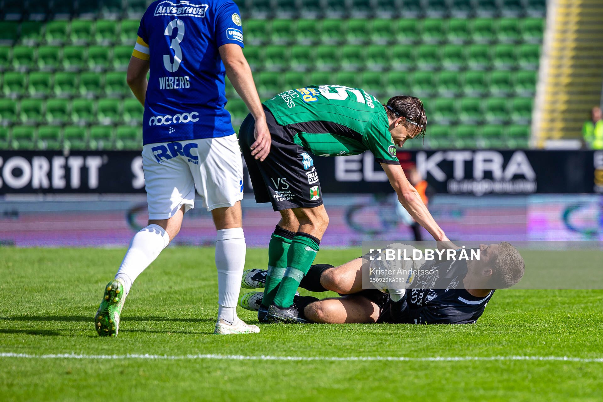 Varbergs Jesper Jonasson Westermark och Trelleborgs