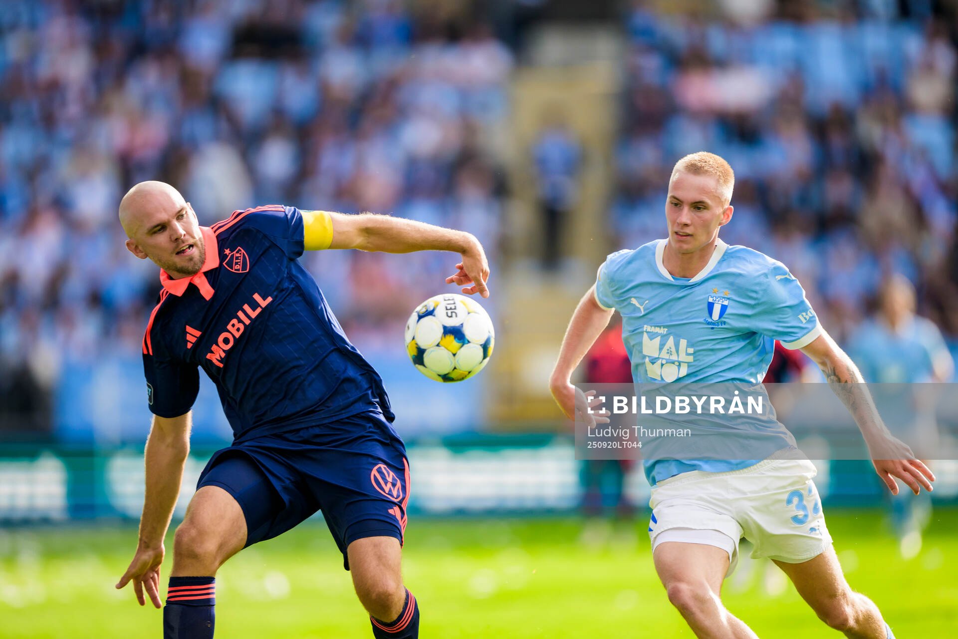 Djurgårdens Marcus Danielson och Malmö FFs Daniel