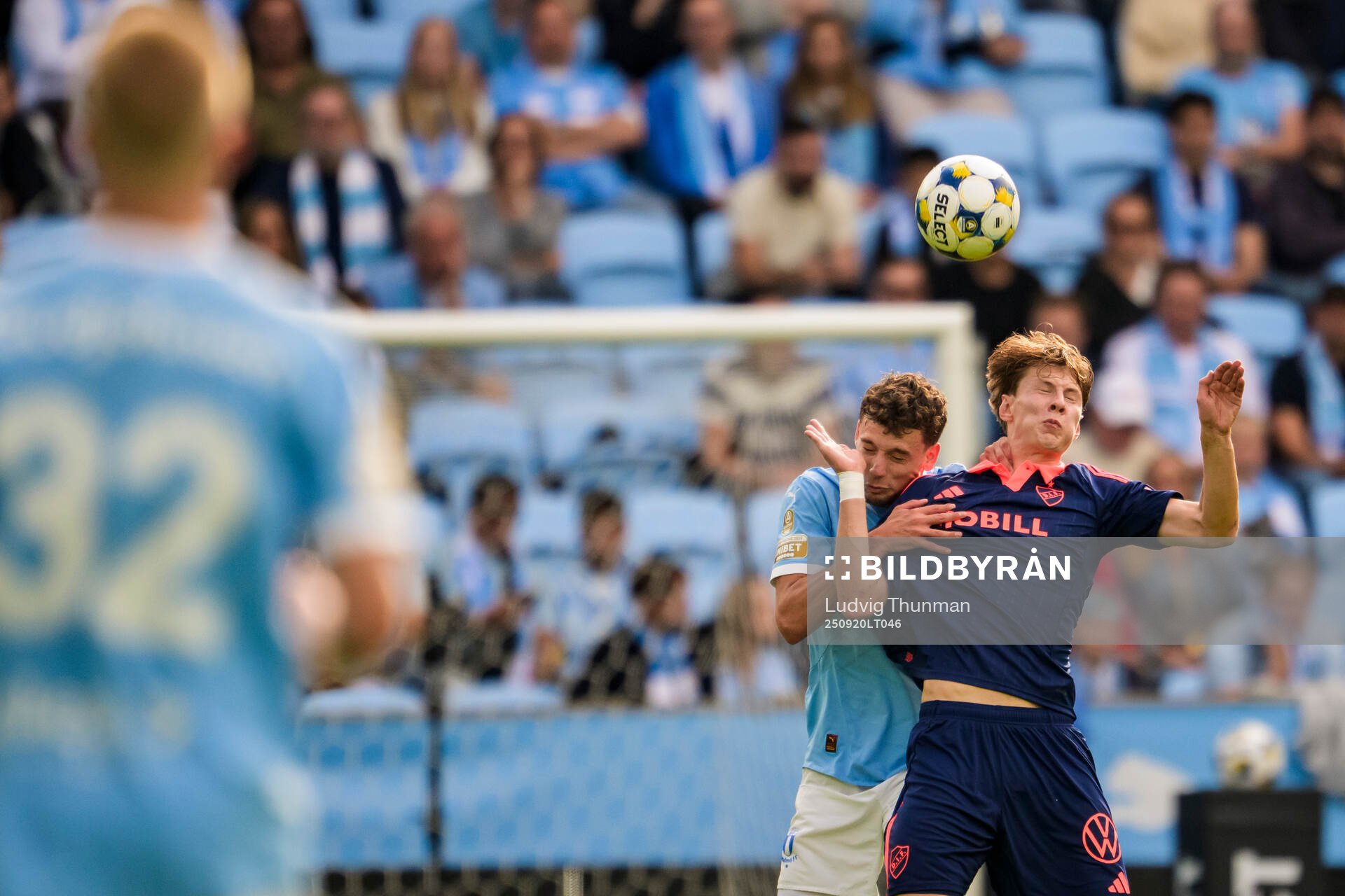 Djurgårdens Matias Siltanen och Malmö FFs Colin Rösler
