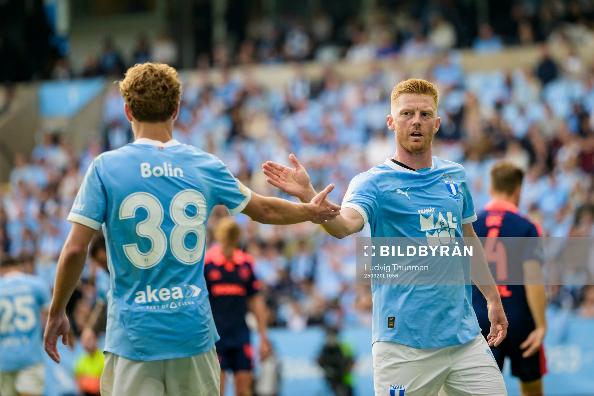 Malmö FFs Hugo Bolin och Anders Christiansen