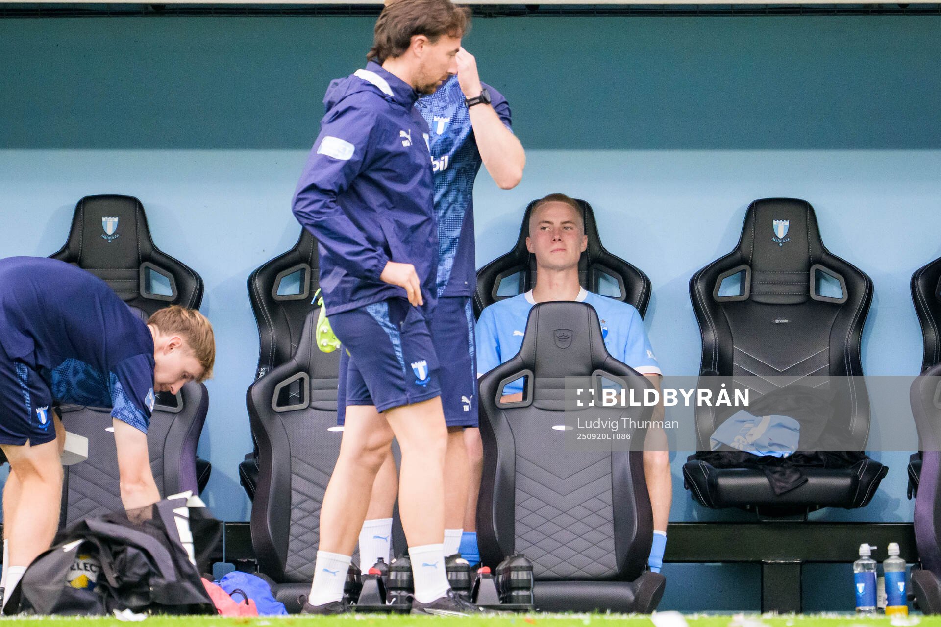 Malmö FFs Daniel Gudjohnsen deppar