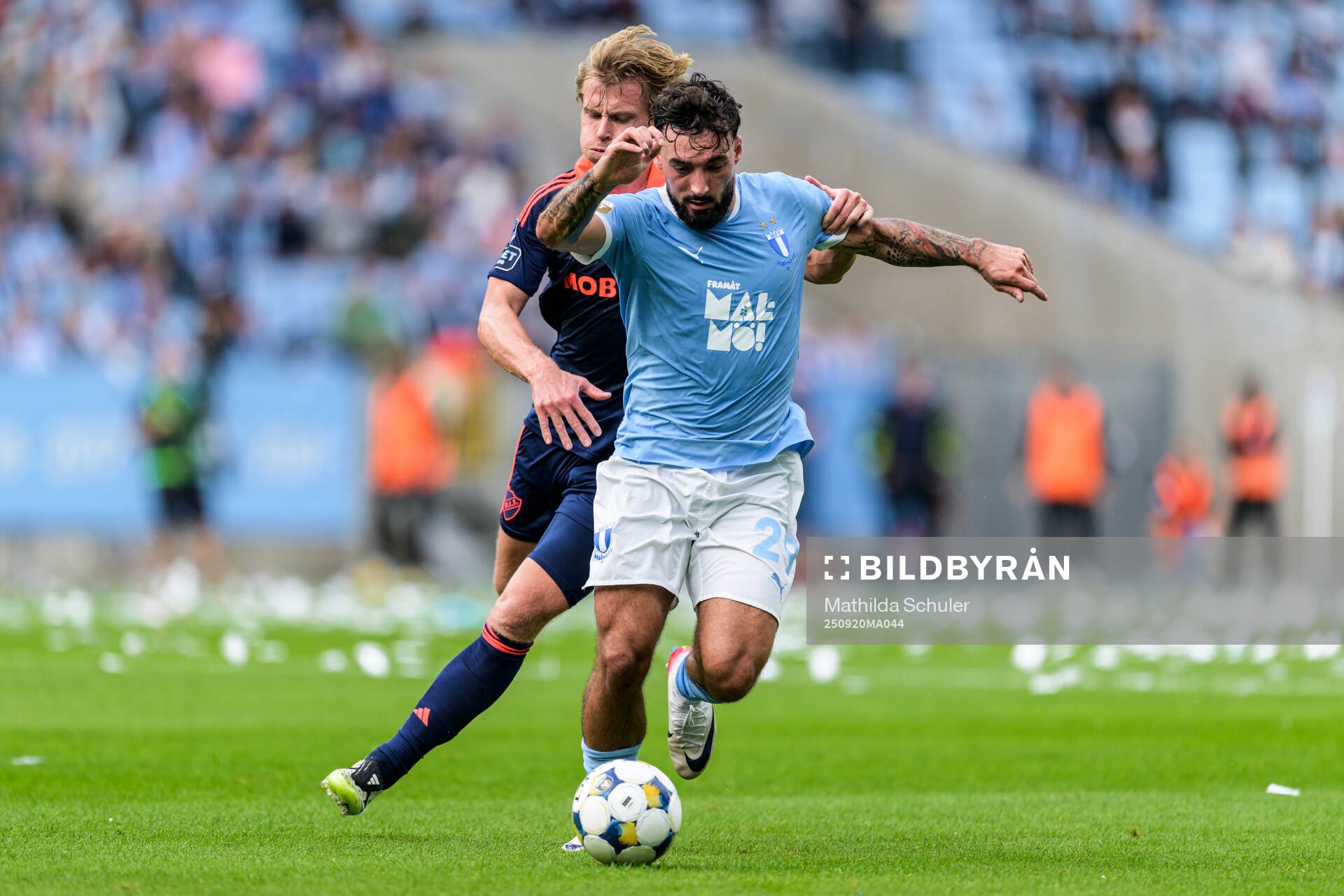 Djurgårdens Rasmus Schuller och Malmö FFs Sead