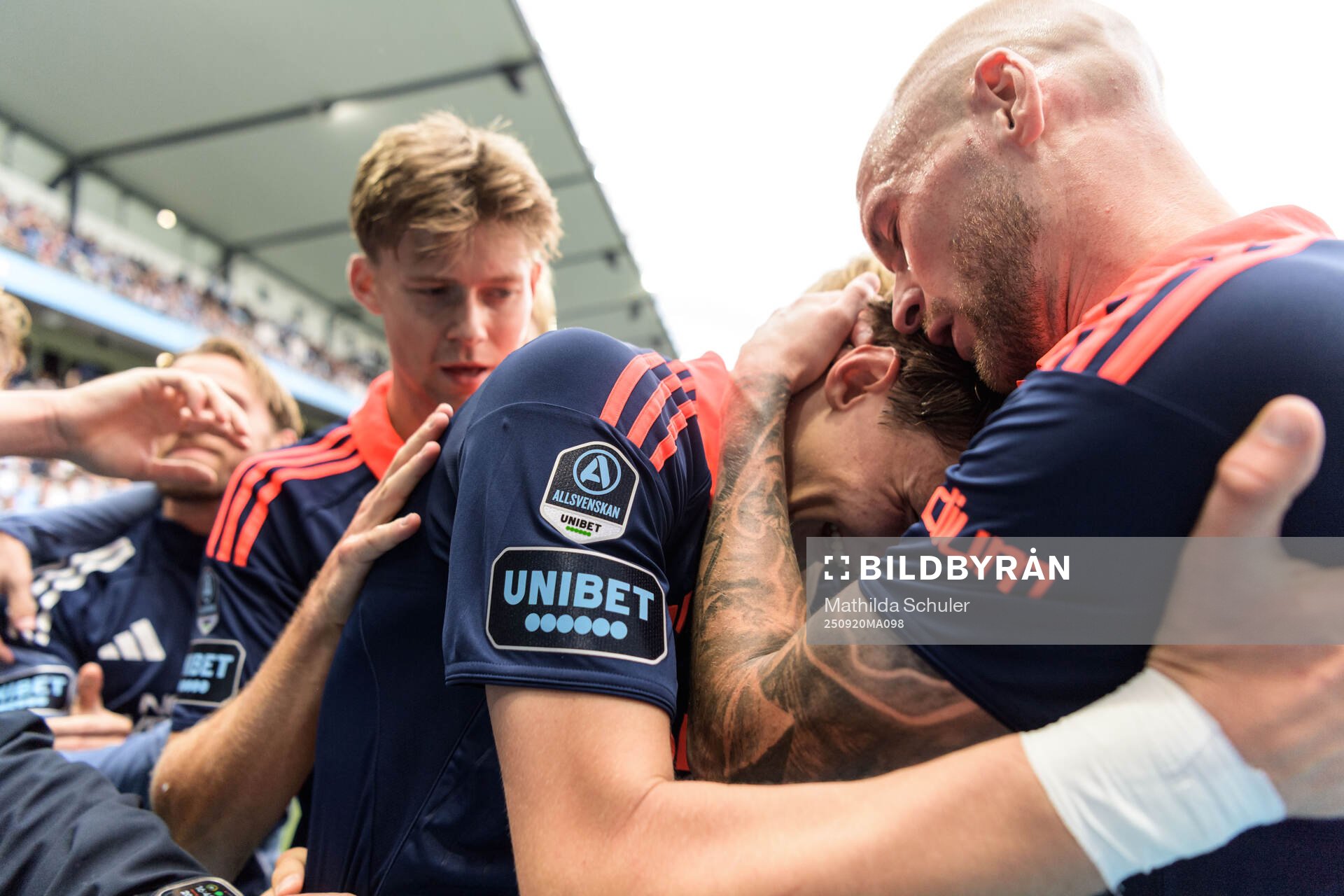 Djurgårdens August Priske Flyger jublar