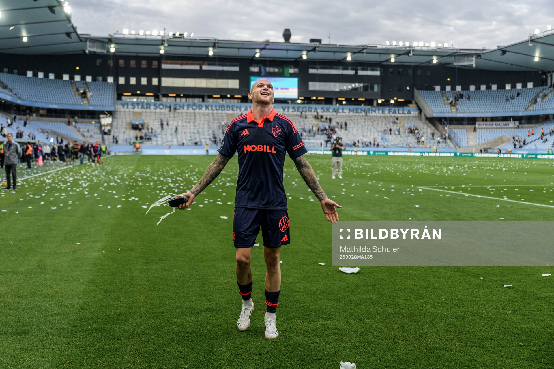 Djurgårdens Adam Ståhl jublar