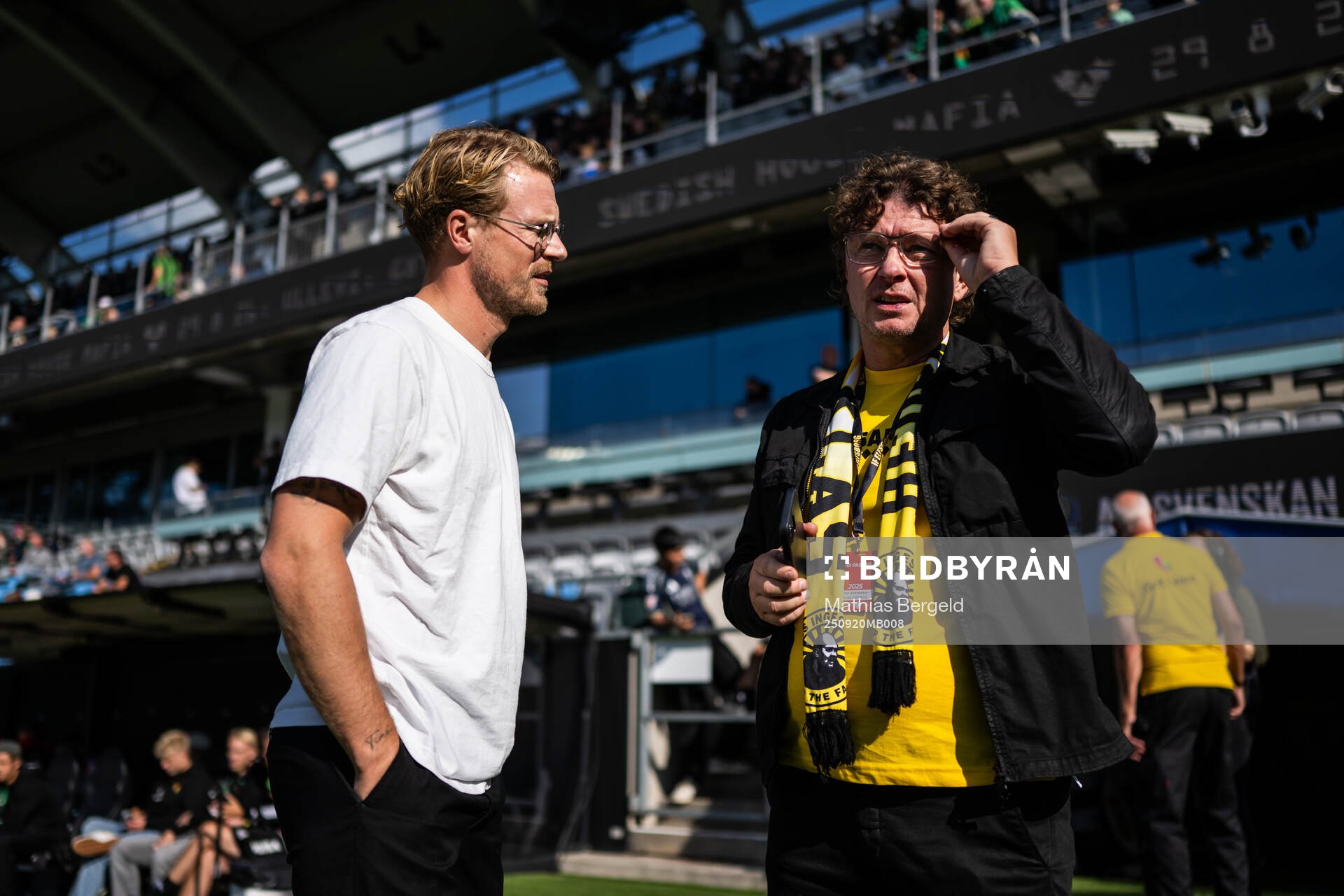 Elfsborgs tränare Oscar Hiljemark och klubbchef Stefan