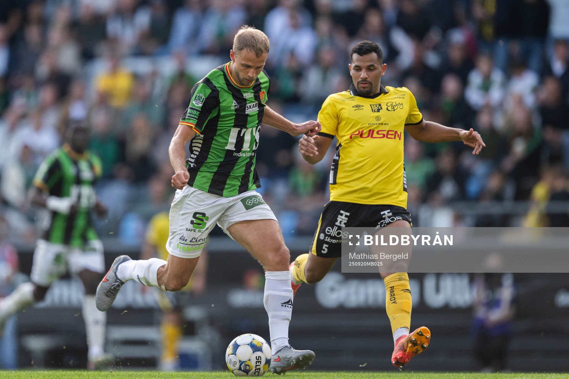 GAIS Gustav Lundgren och Elfsborgs Wenderson Oliveira do
