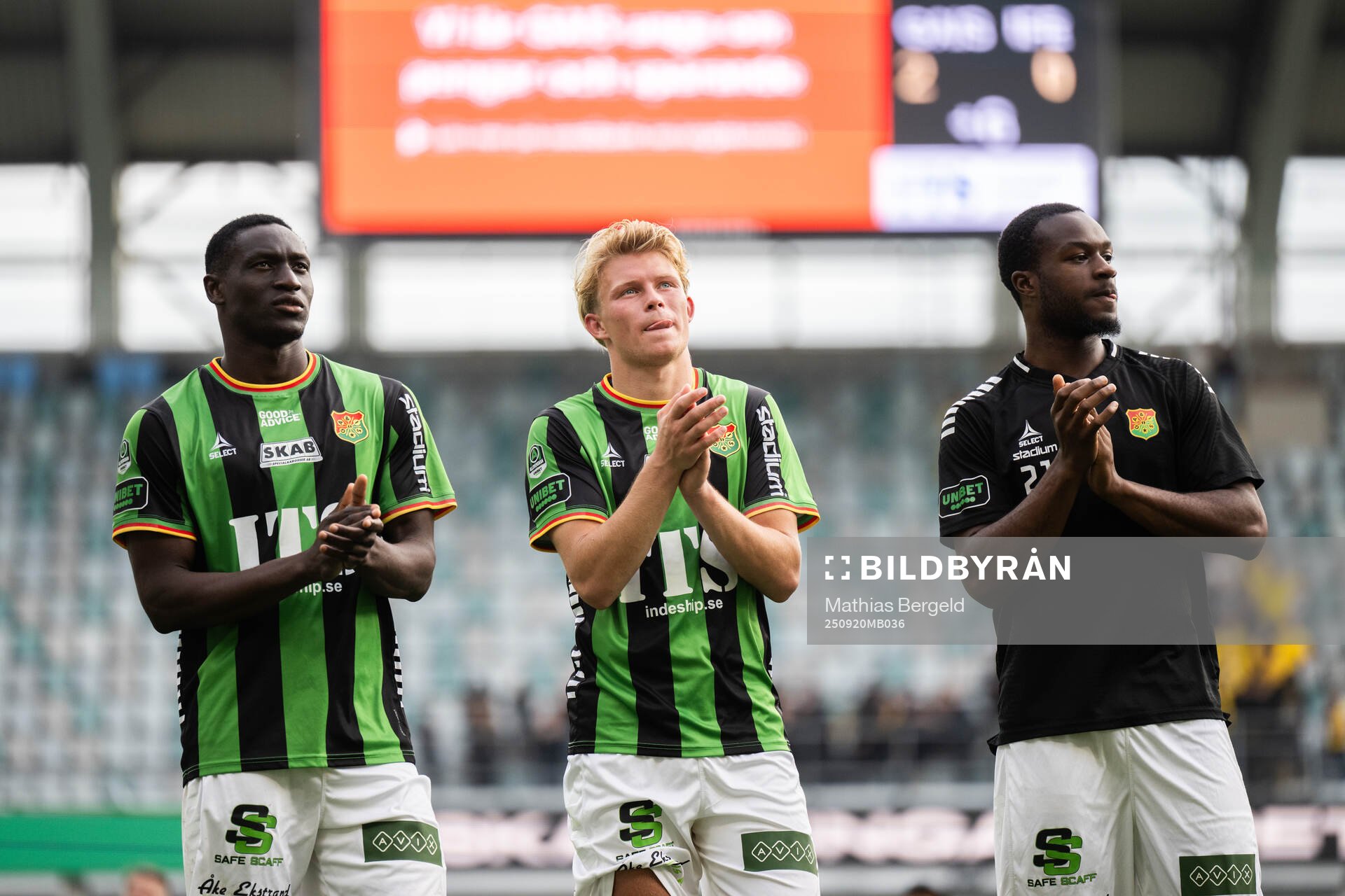 GAIS Ibrahim Diabate, Rasmus Niklasson Petrovic och Shalom