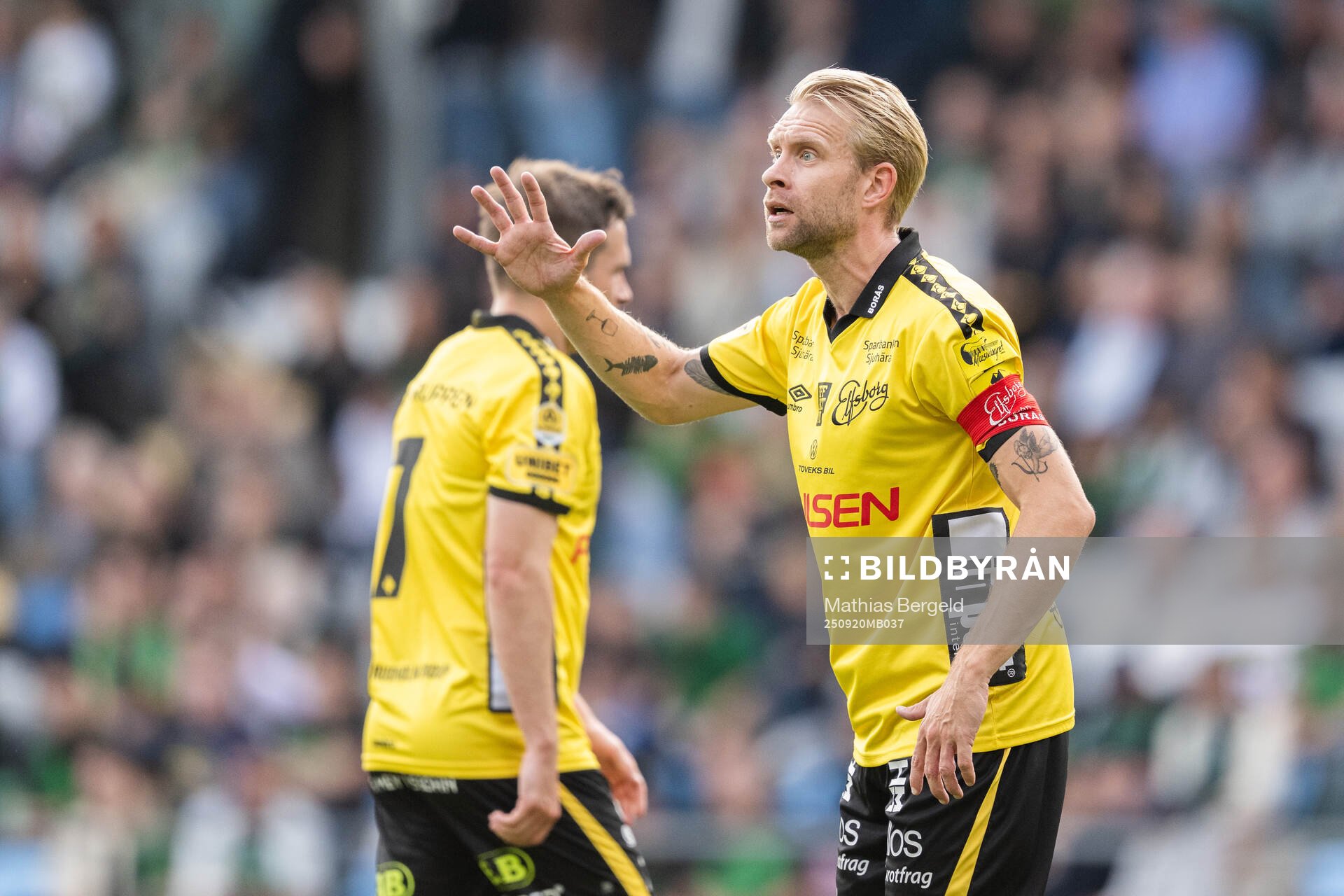 Elfsborgs Johan Larsson reagerar