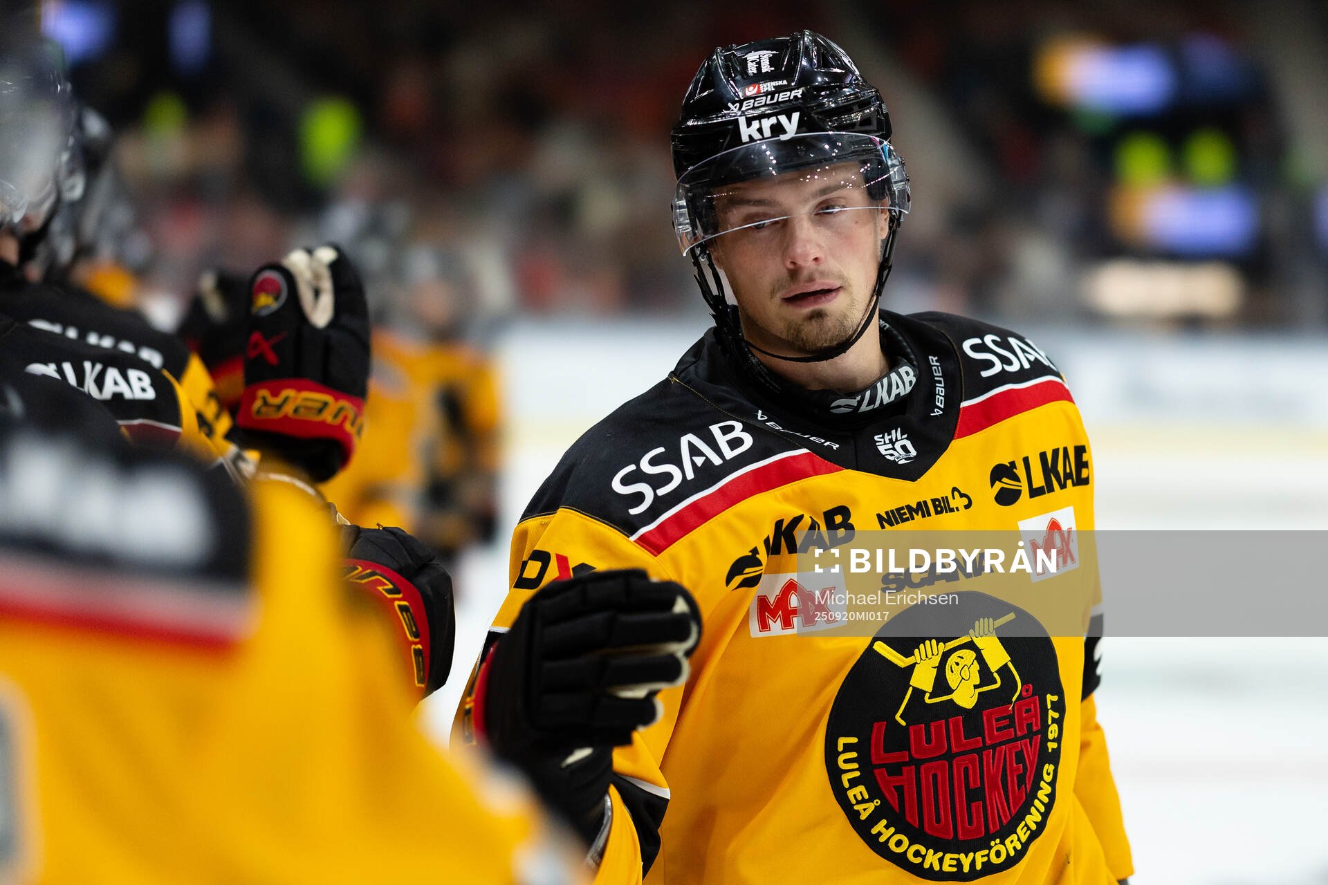 Luleås Markus Nurmi jublar